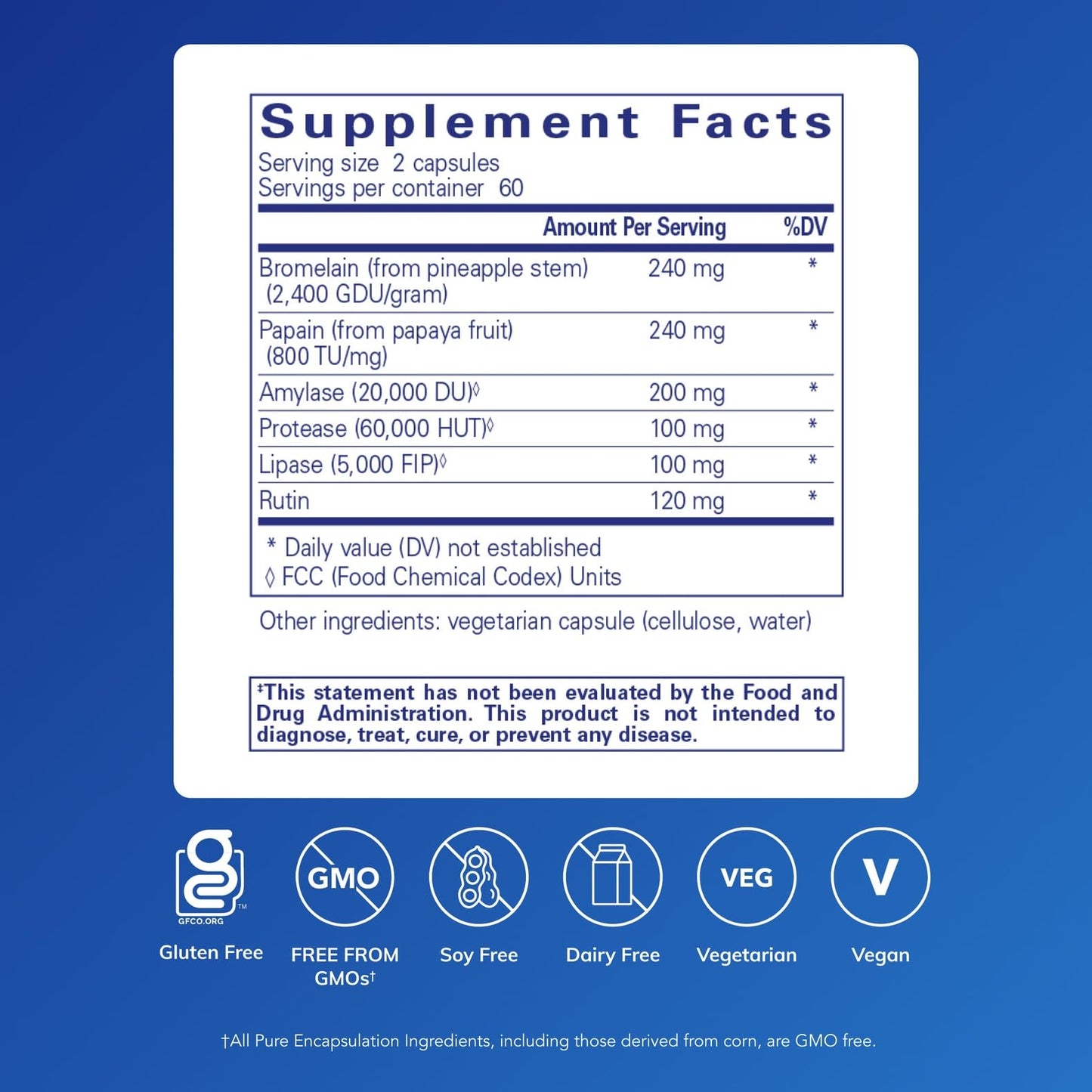 Pure Encapsulations A.I. Enzymes Capsules 120 Count