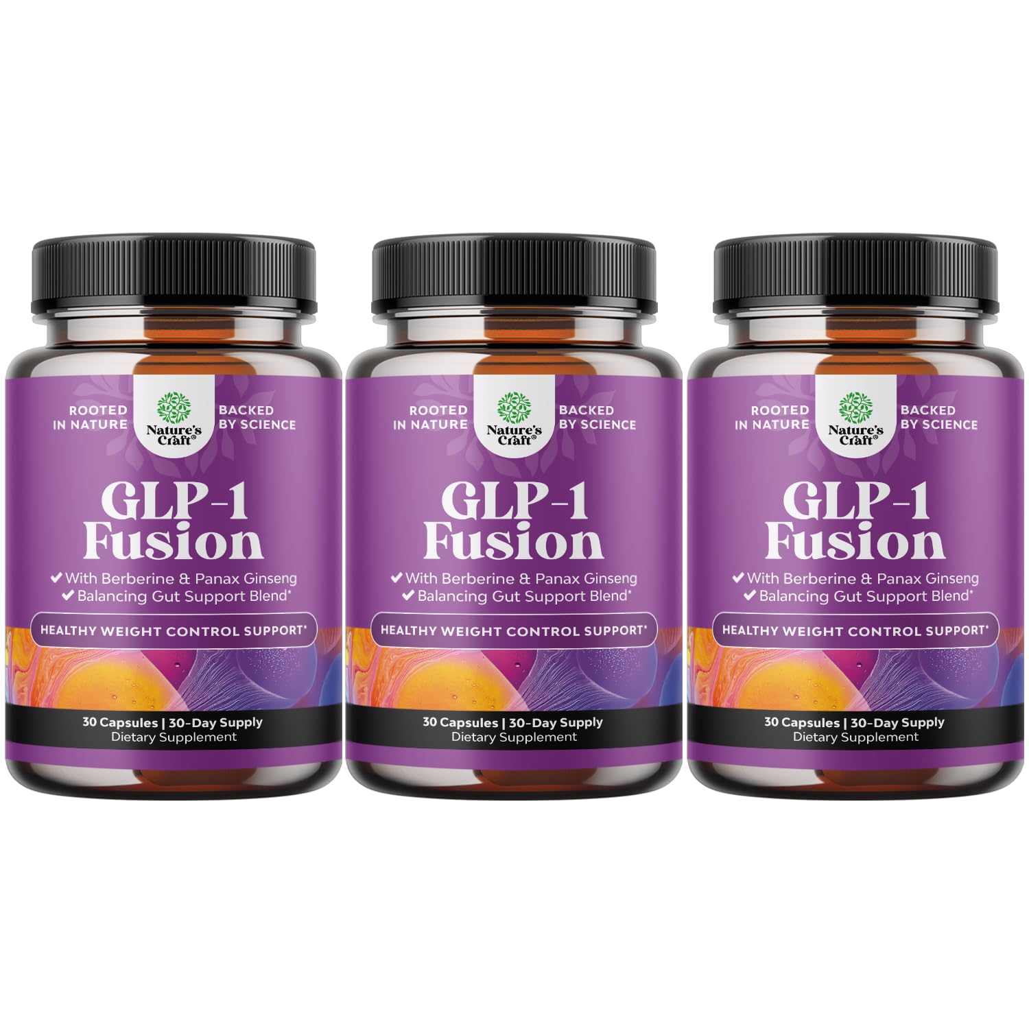Natures Craft GLP-1 Berberine Supplement Capsule 90 Capsules