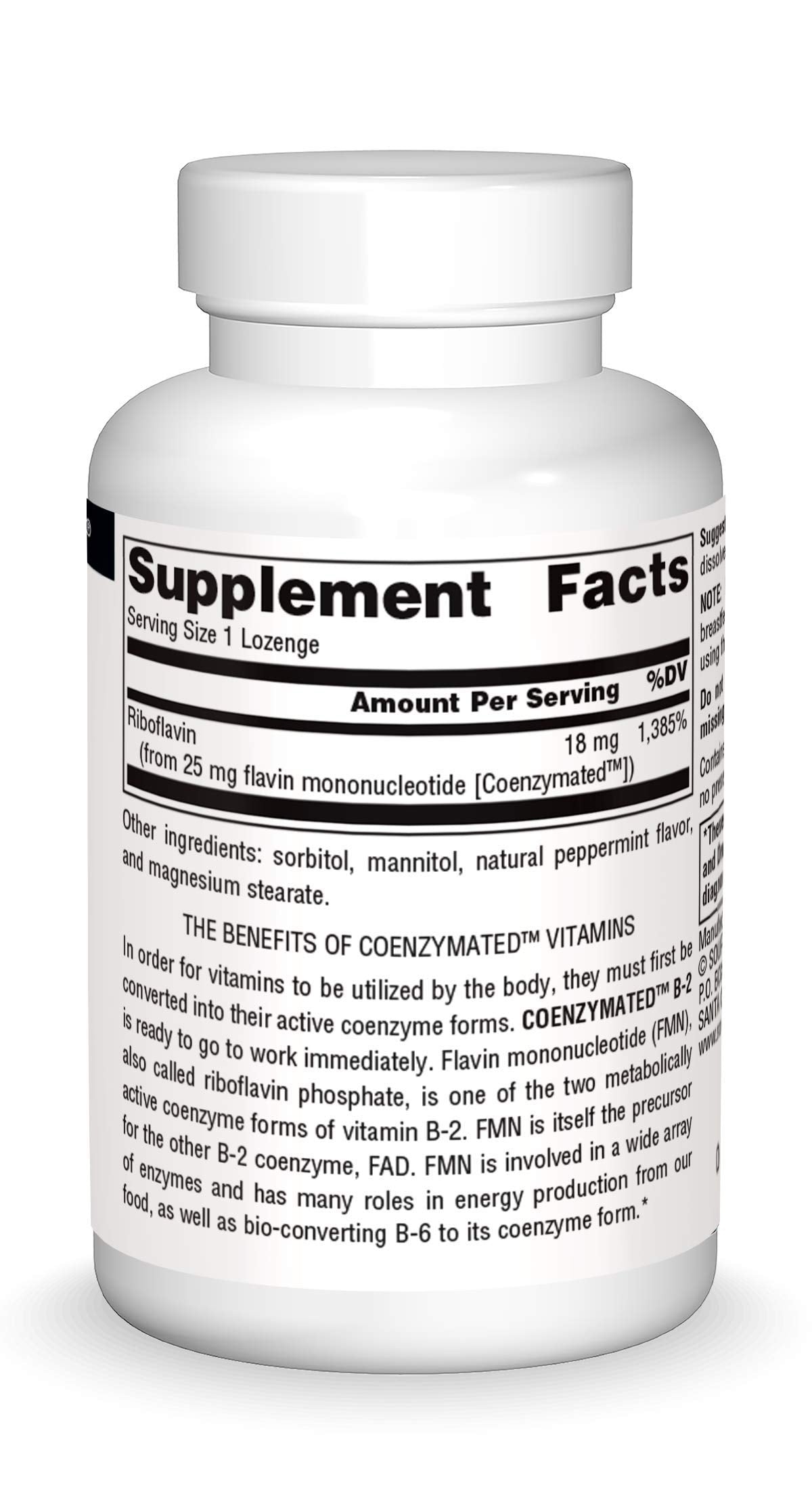 Source Naturals Coenzymated B-2 Lozenges 25mg, 60 Count