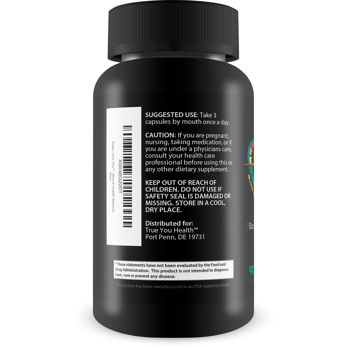 Happy Health Marketplace Sugar Sync Pro Blood Health Support Capsule, 90 Count