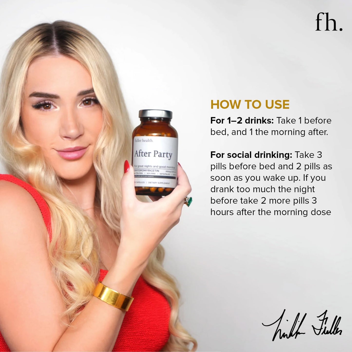 Fuller Health After Party DHM Supplement 650mg Capsule, 120 Count