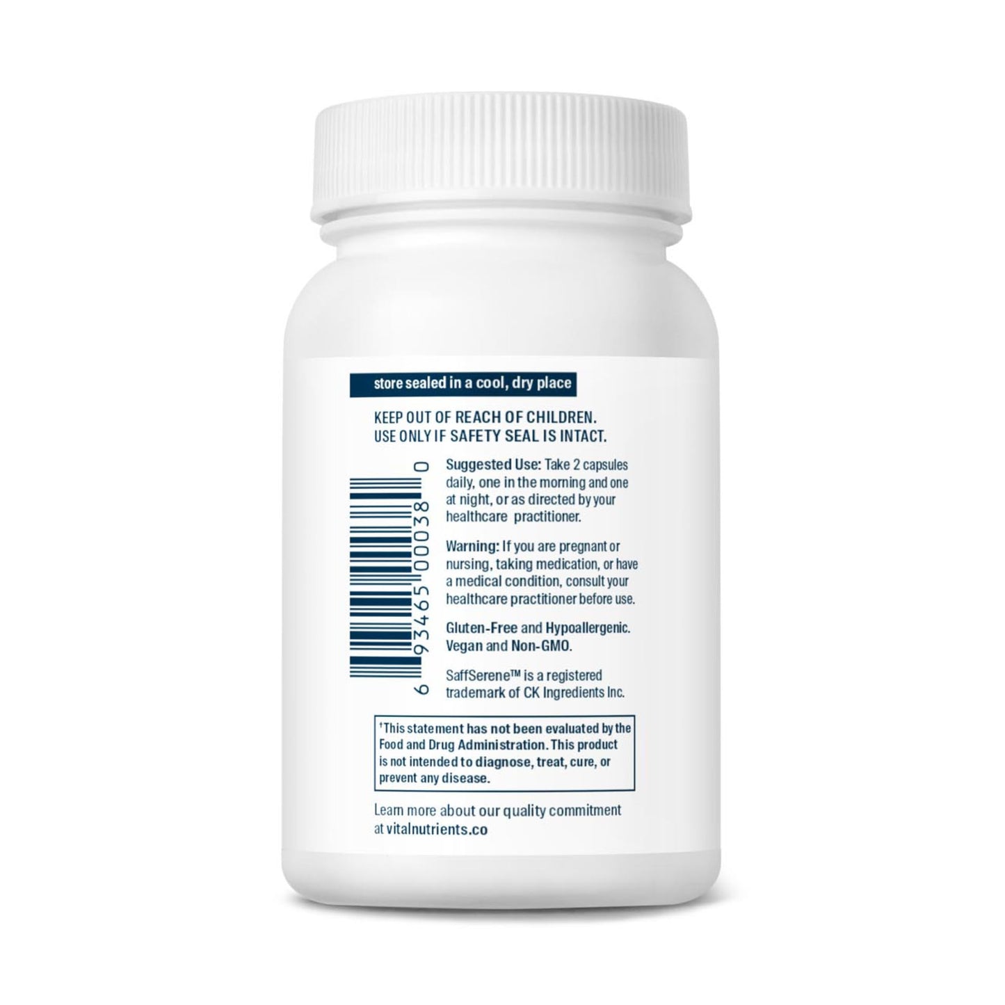 Vital Nutrients Saffron Extract Capsule 60 Count