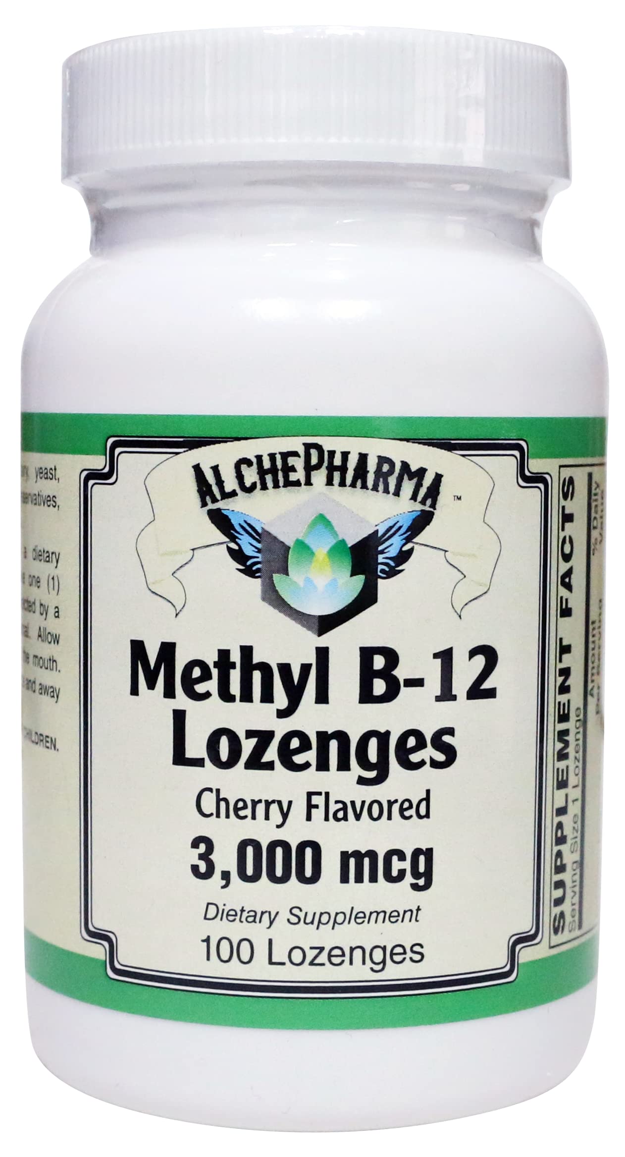AlchePharma Methyl B-12 3,000mcg Tablet, 100 Count