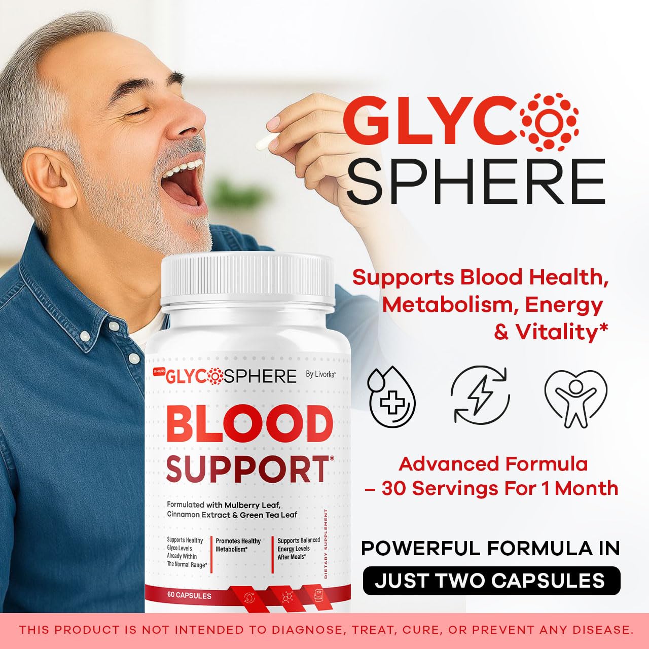 LIVORKA Glyco Sphere Capsules 180 Capsules