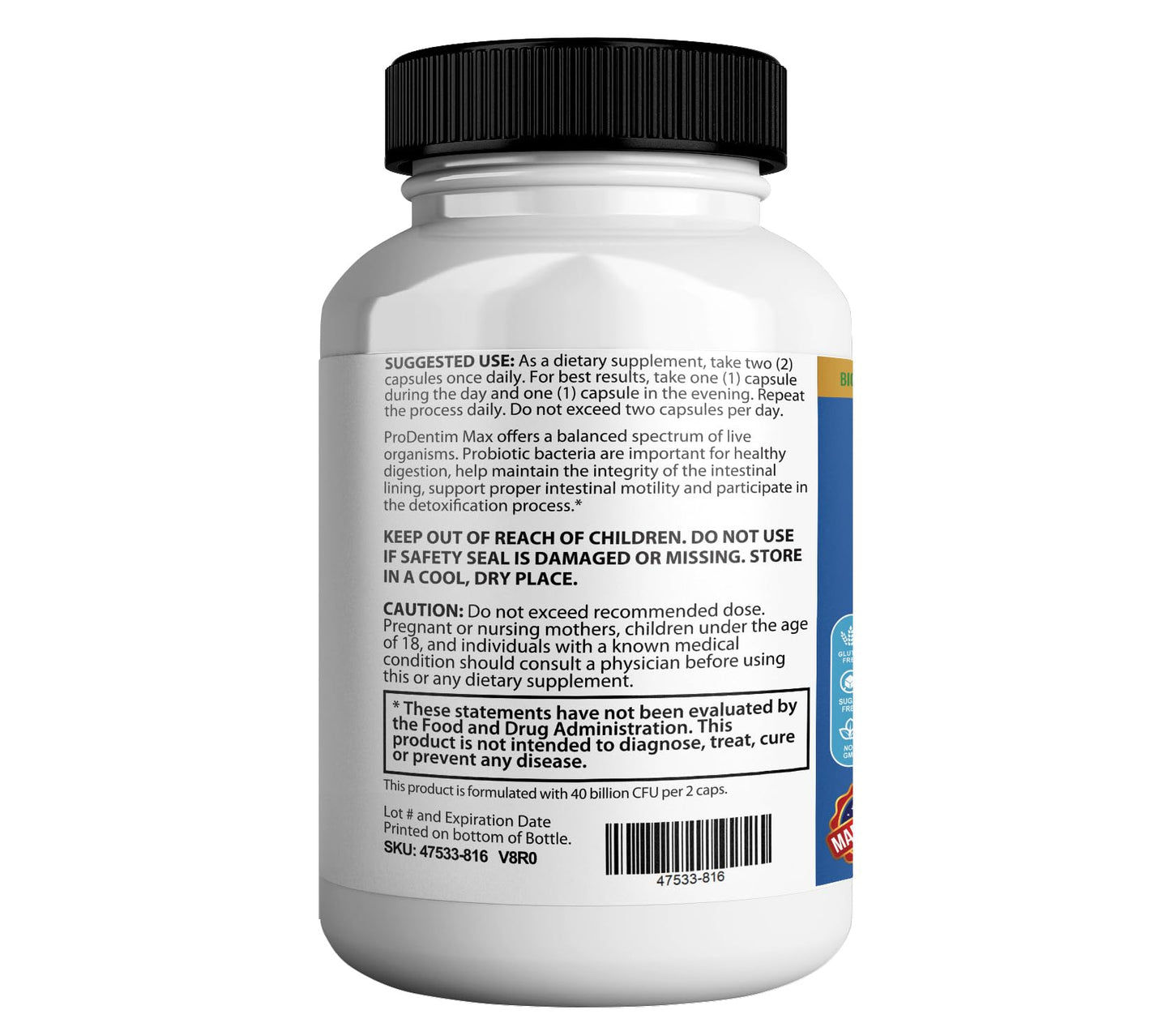 BIOQUIRE Dentafend Max Probiotic Supplement Capsule 60 Capsules