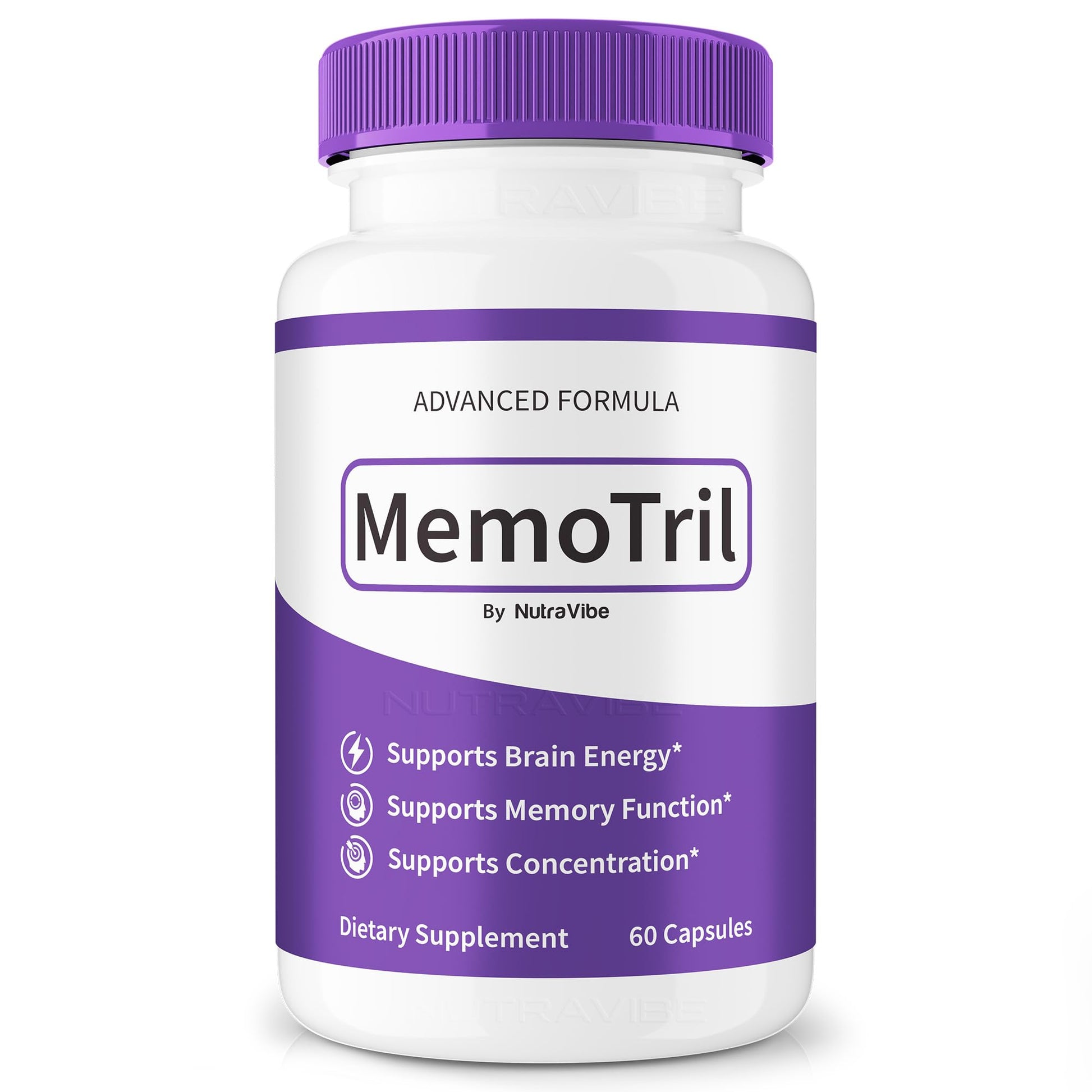 NutraVibe MemoTril Capsules, 60 Count