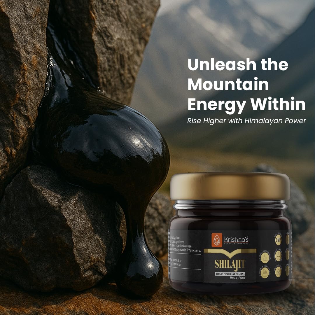 Krishna's Herbal & Ayurveda Shilajit Resin 30 g