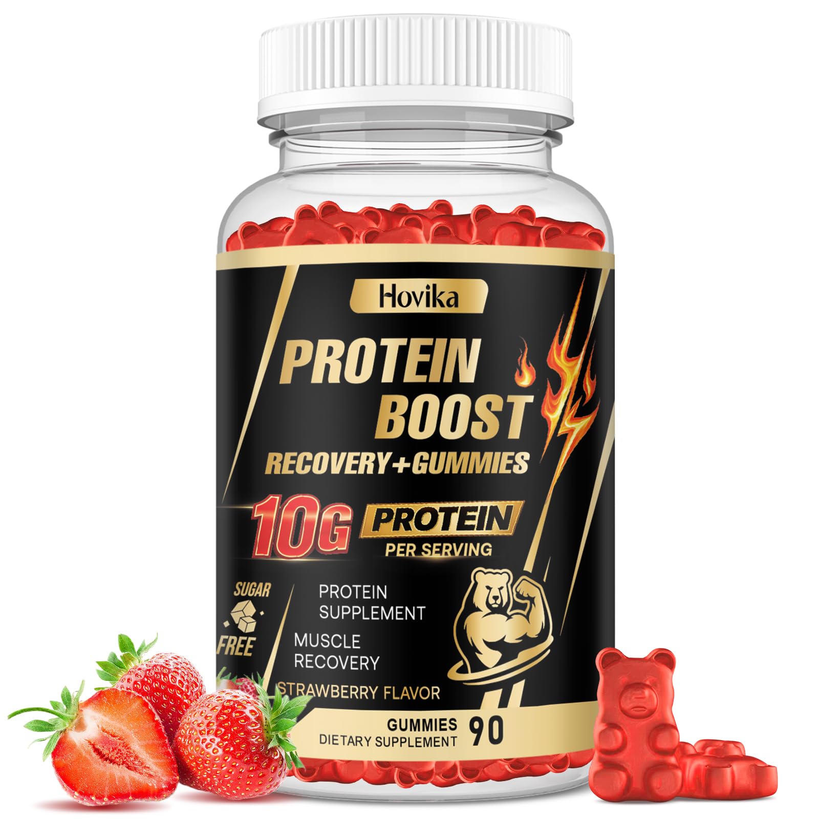 Hovika Whey Protein Gummies, 90 Gummies