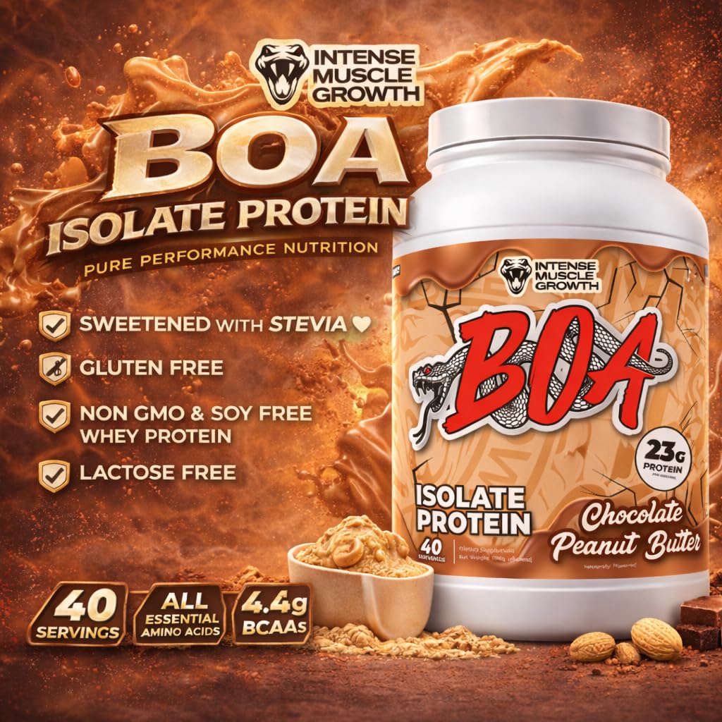 BOA Isolate Protein with Vitamin B6 and Zinc Whey Protein Isolate Powder, 40 Servings