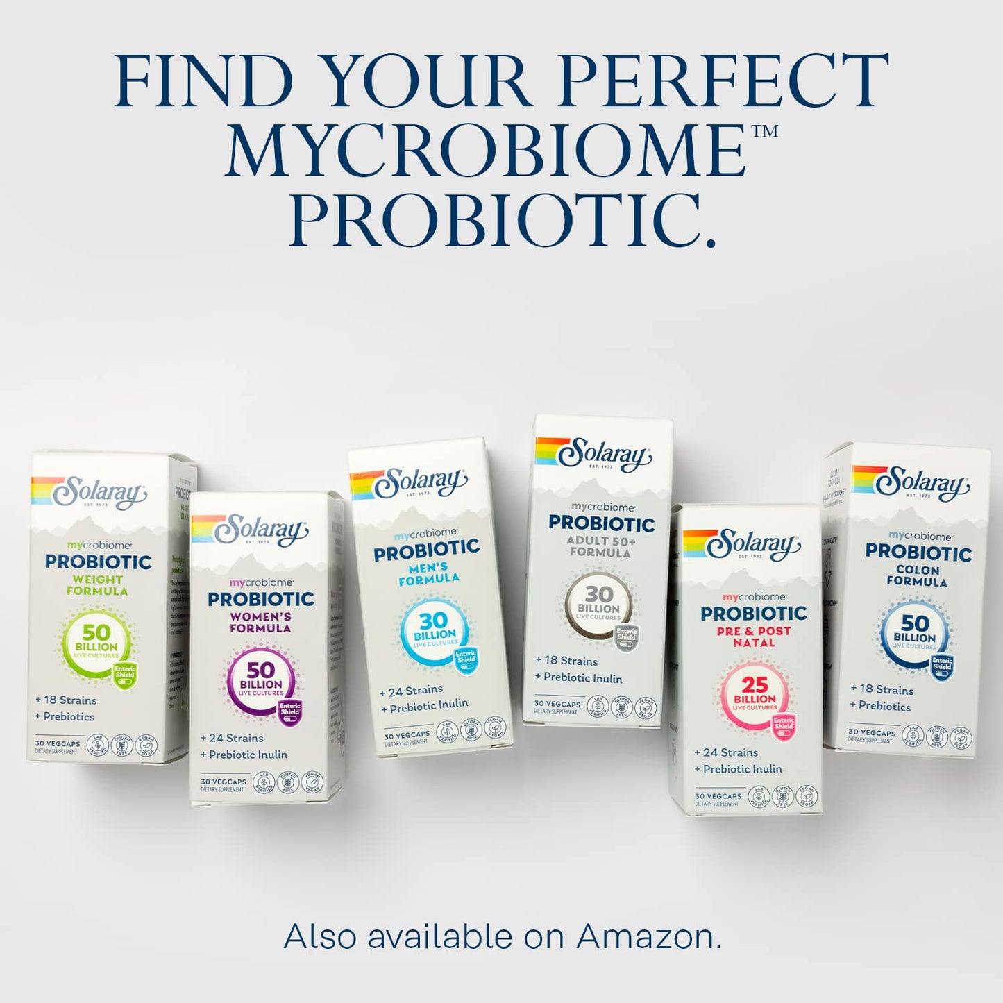 Solaray Mycrobiome Probiotic Adult 50 Plus Formula Capsule 30 Count