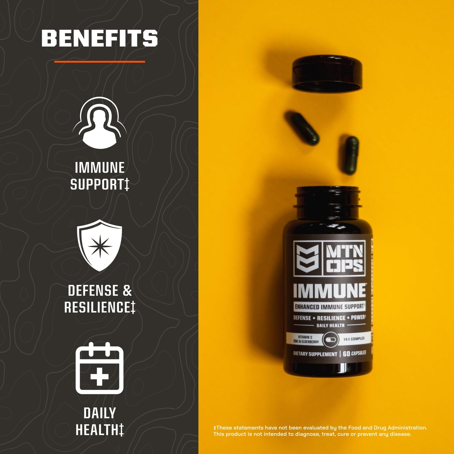 MTN OPS Immune Capsules, 60 Count