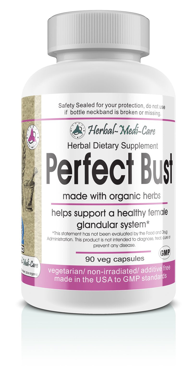 Nature's Brands Herbal-Medi-Care Whole Food Perfect Bust (Breast Health) Capsules, 90 Count