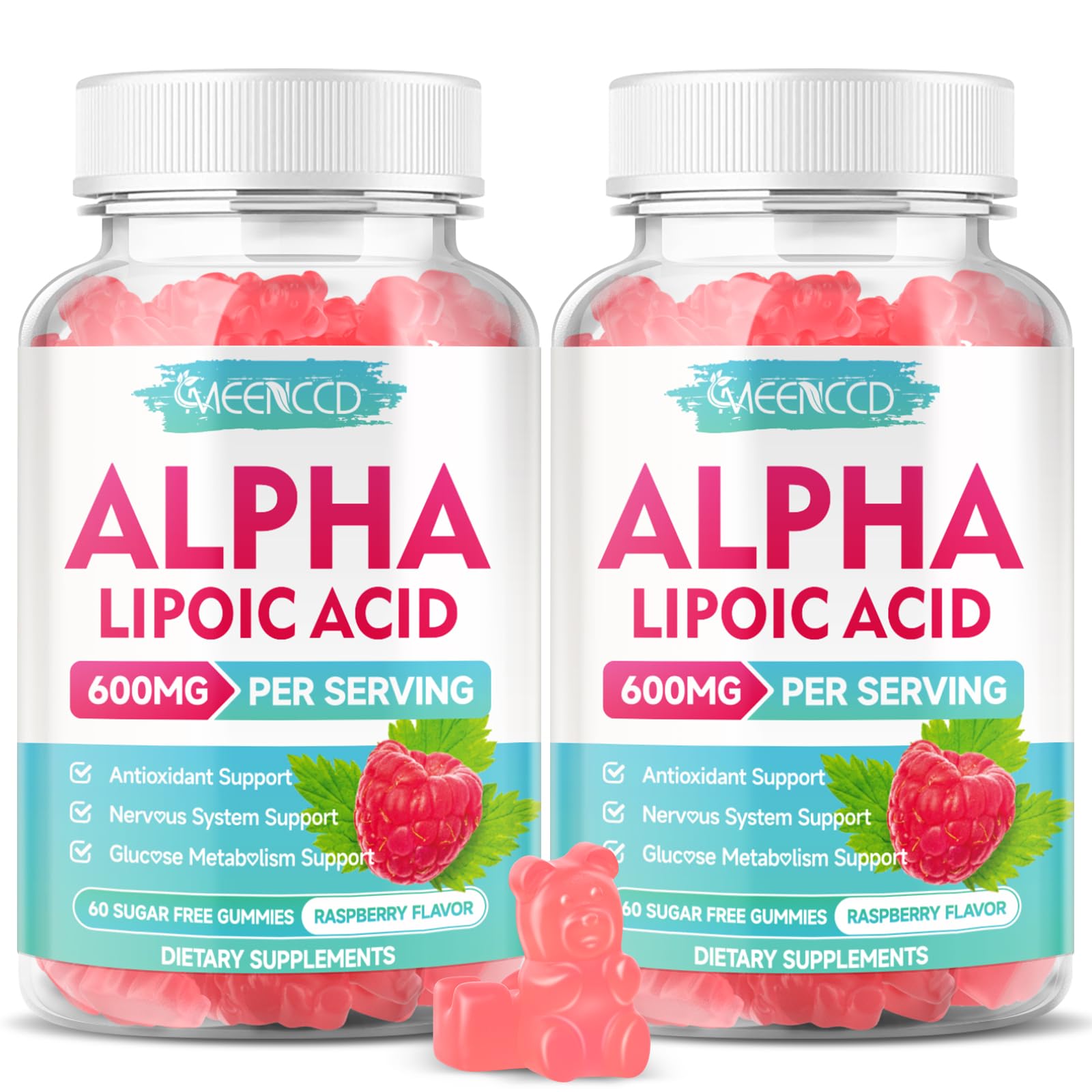 MEENCCD Alpha Lipoic Acid Gummies 600mg, 120 Count