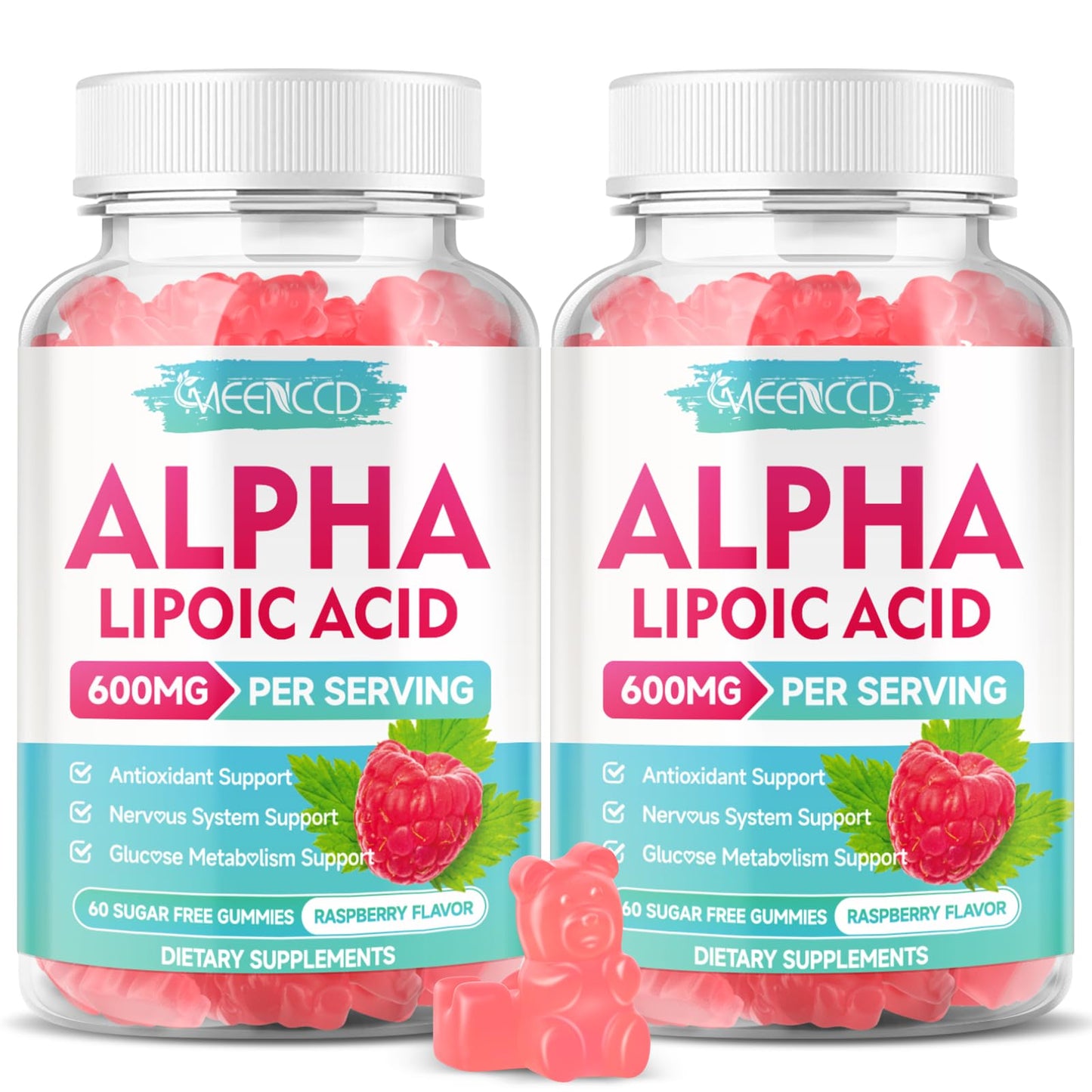 MEENCCD Alpha Lipoic Acid Gummies 600mg, 120 Gummies