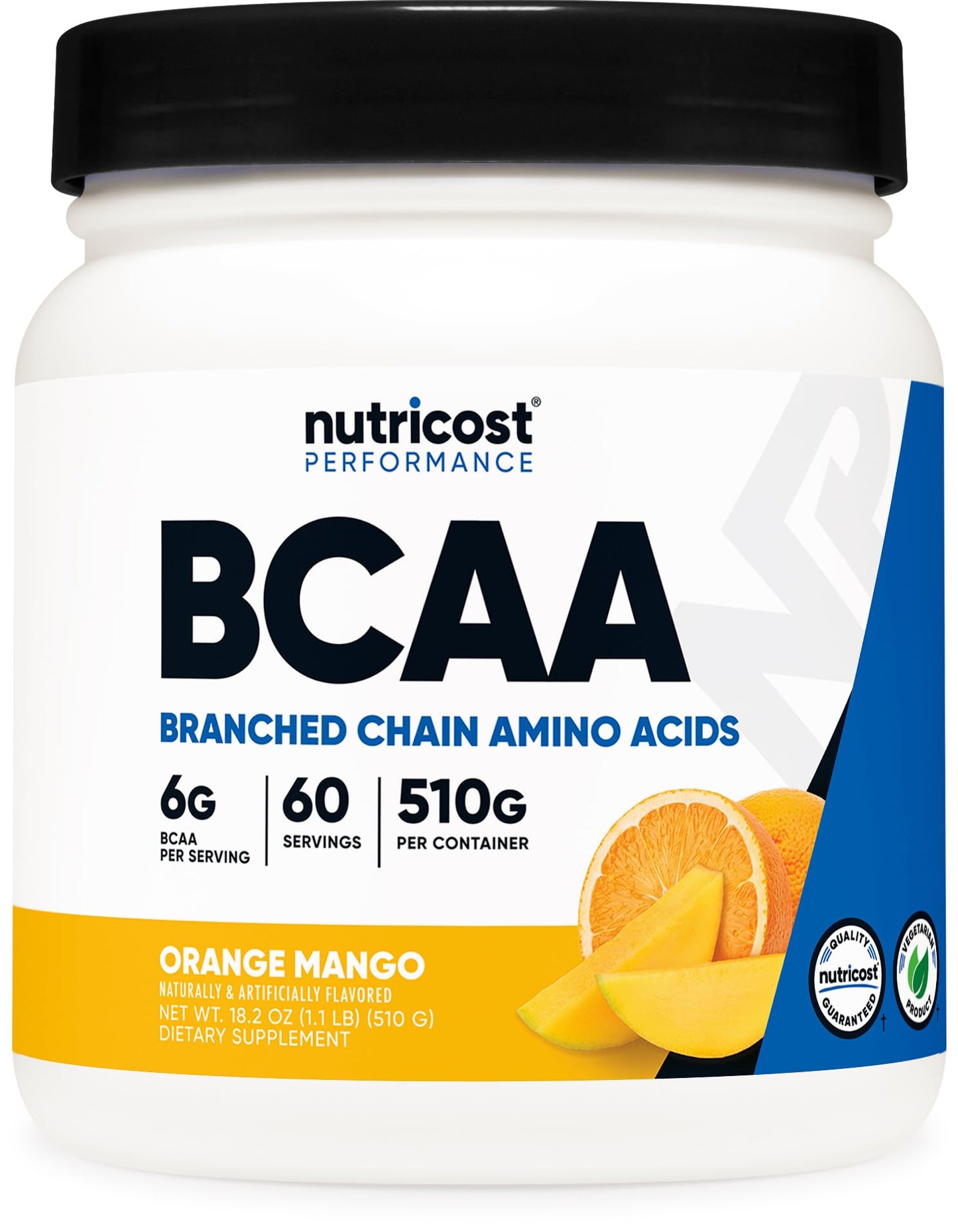 Nutricost BCAA Powder Orange Mango, 60 Servings