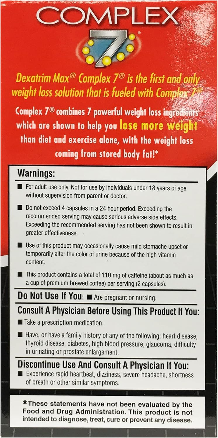 ILIOS Dexatrim Max Appetite Suppressant for Weight Loss Capsules, 3-Pack