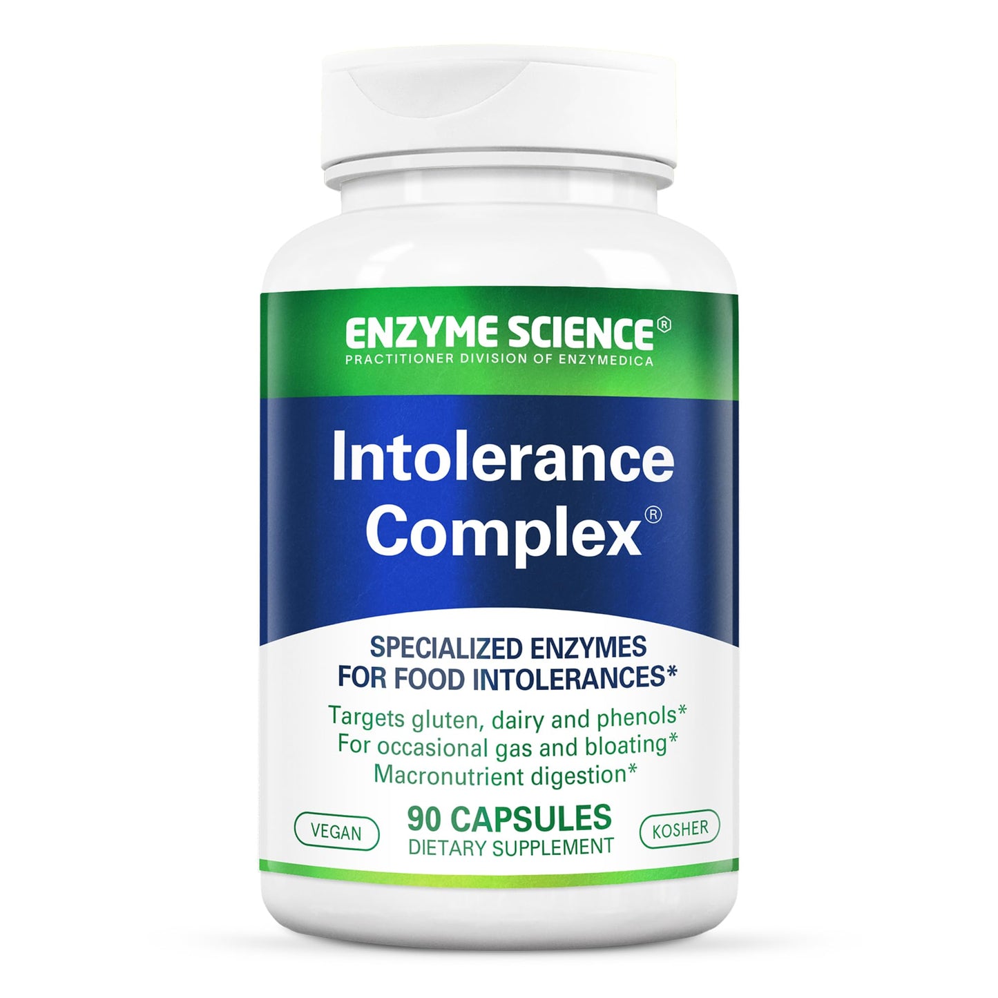 Enzyme Science Intolerance Complex Digestive Enzyme Supplement Capsules, 90 Count