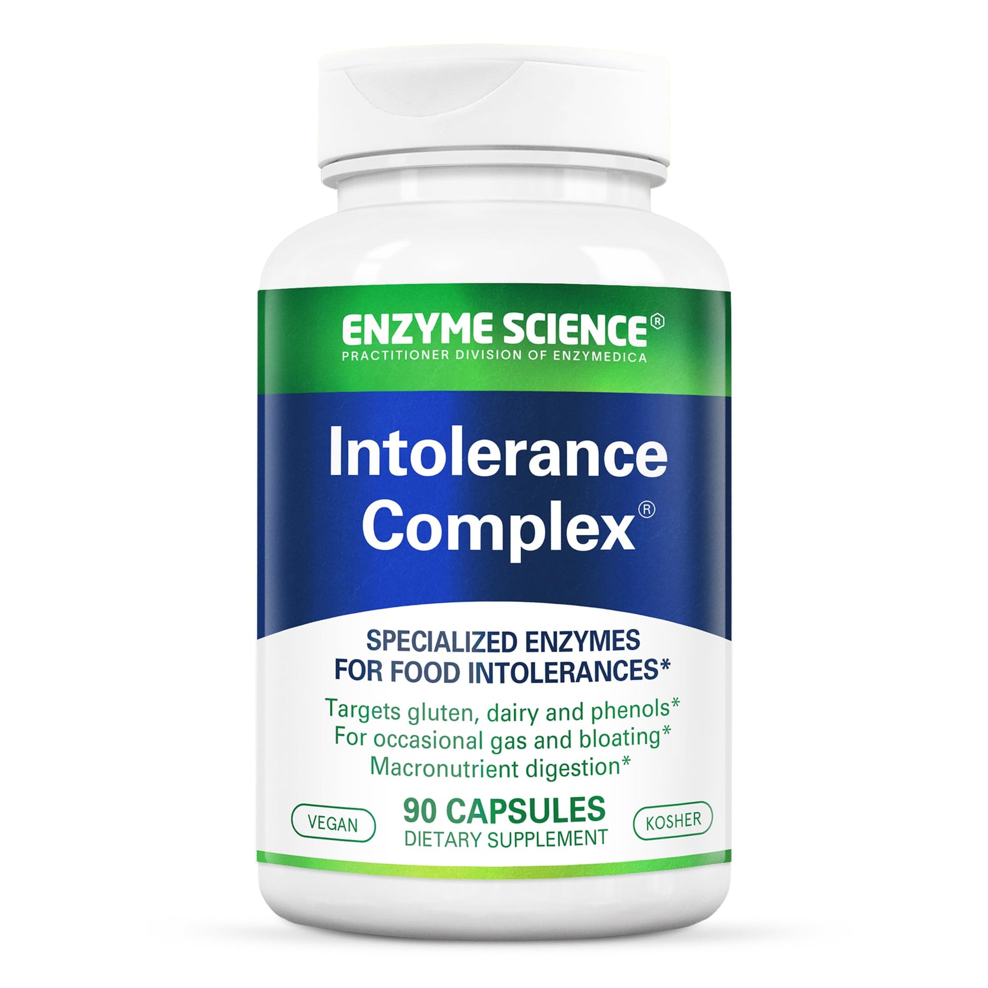 Enzyme Science Intolerance Complex Digestive Enzyme Supplement Capsules, 90 Count