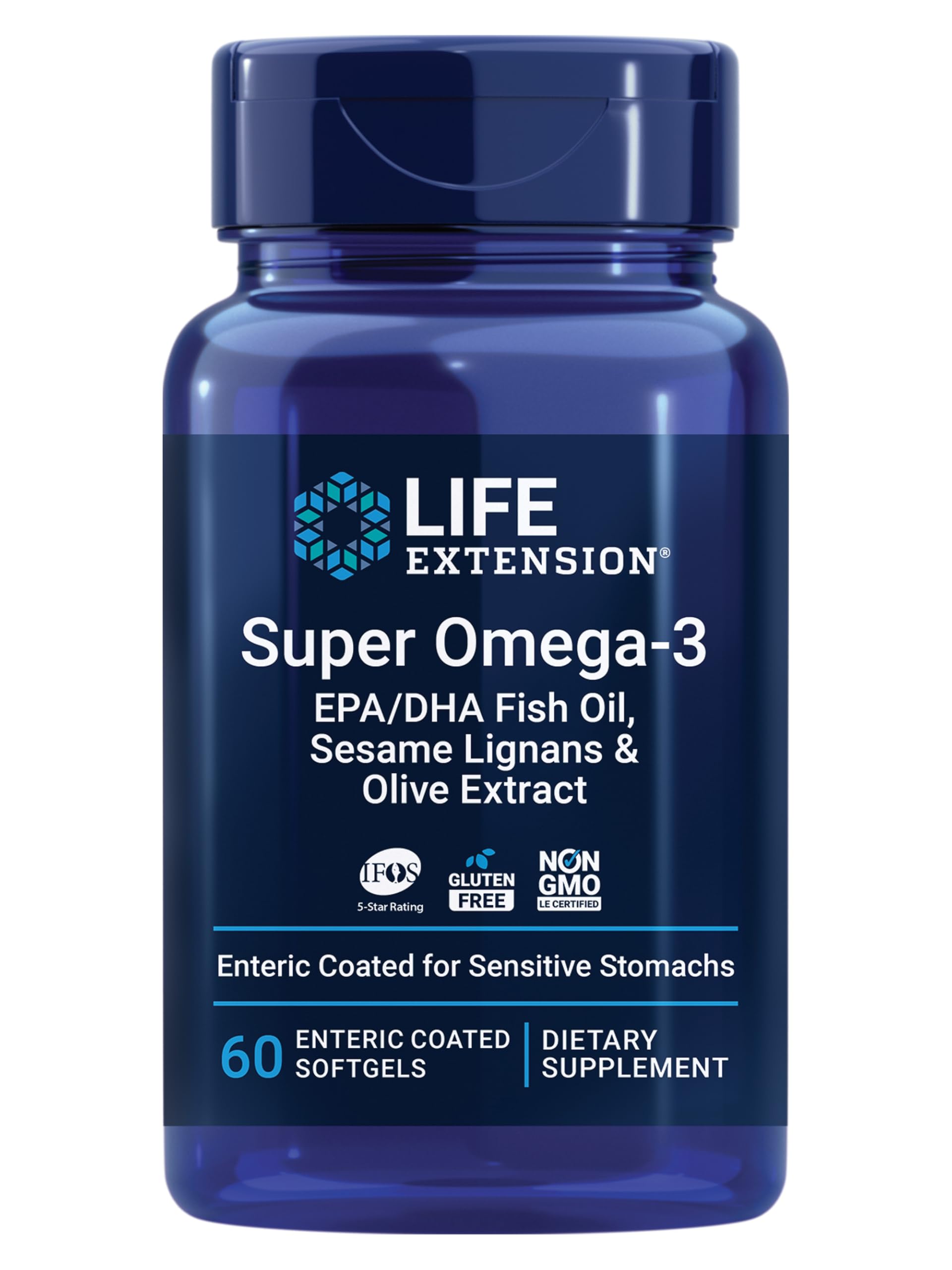 Life Extension Super Omega-3 EPA/DHA Fish Oil Softgel 60 Count