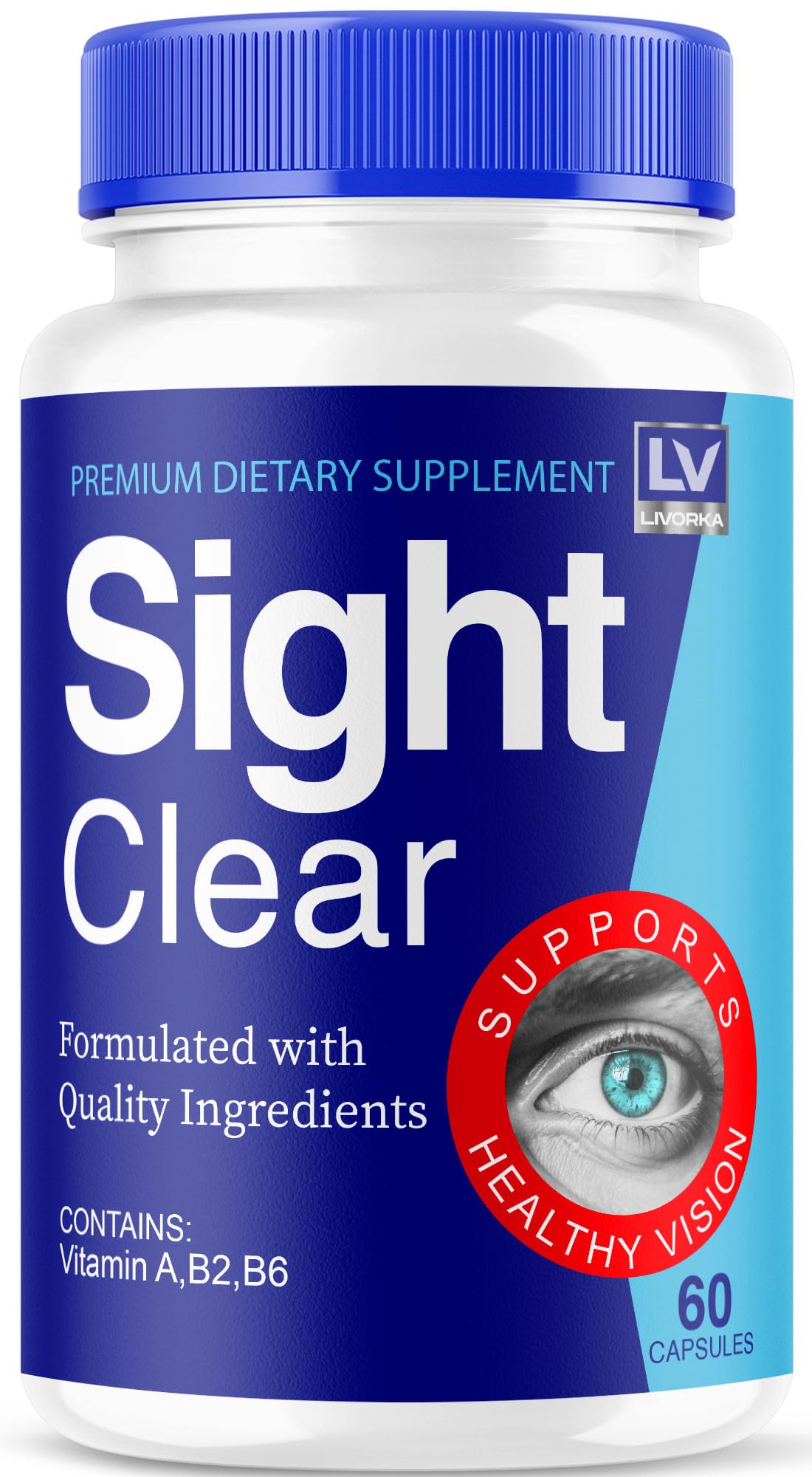LIVORKA Sight Clear Eye Supplement 60 Capsules
