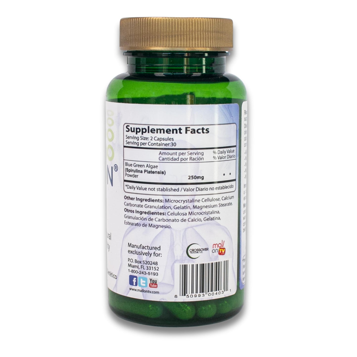 Bioxtron Natural AFA Stem Cell Supplement 120 Capsules