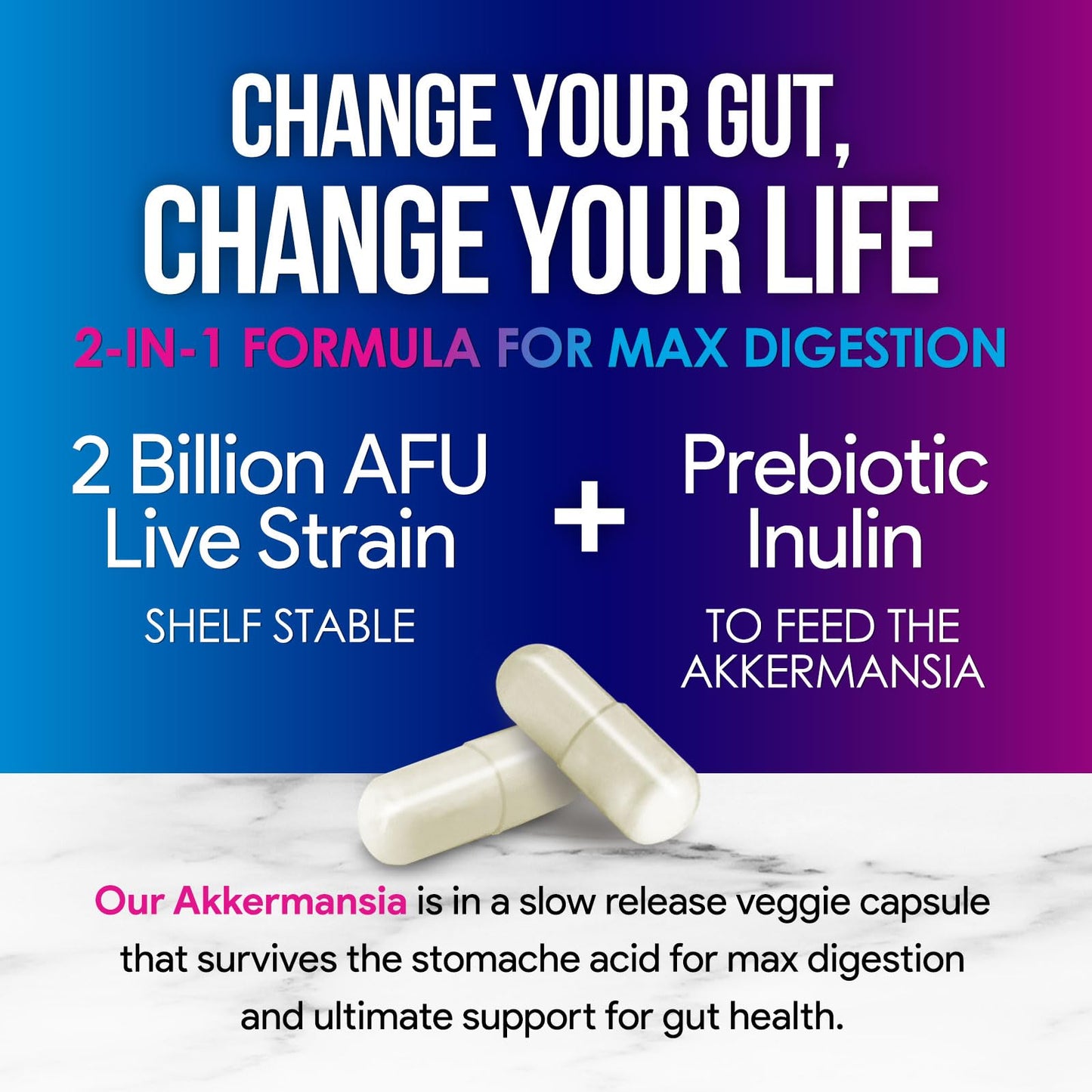Nature's Peak Akkermansia Probiotic Capsule 120 Count