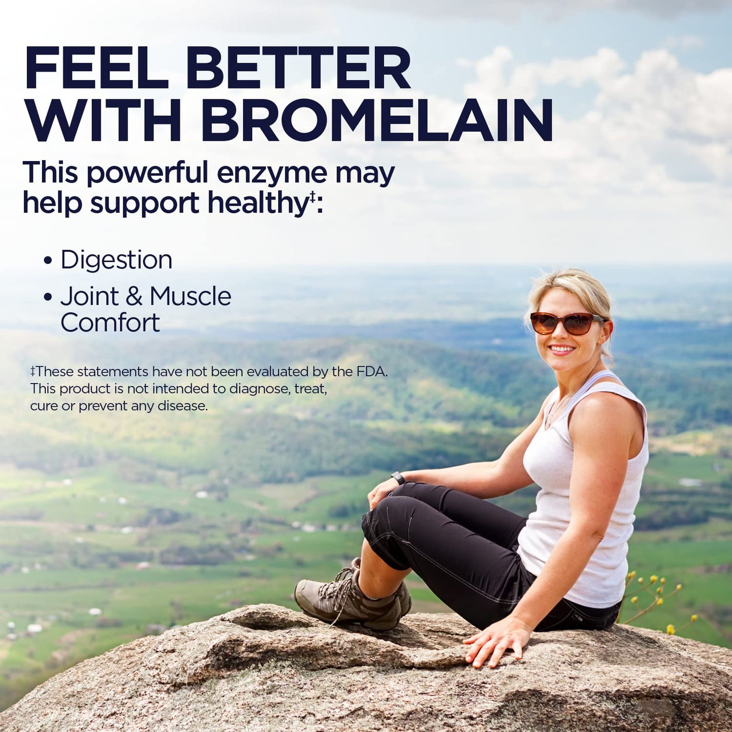 KAL Bromelain 500 mg Tablets, 60 Tablets