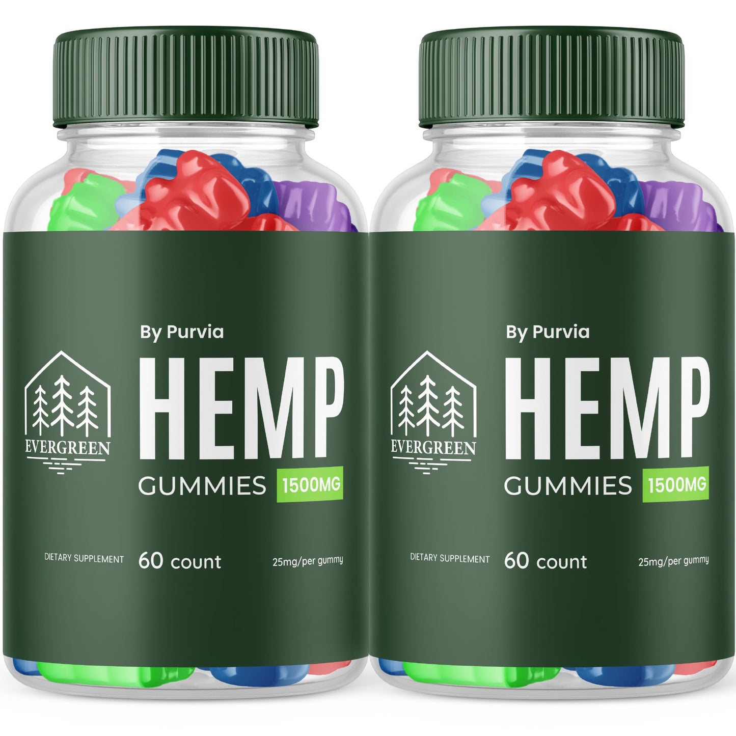 Purvia Evergreen Gummies, 120 Gummies