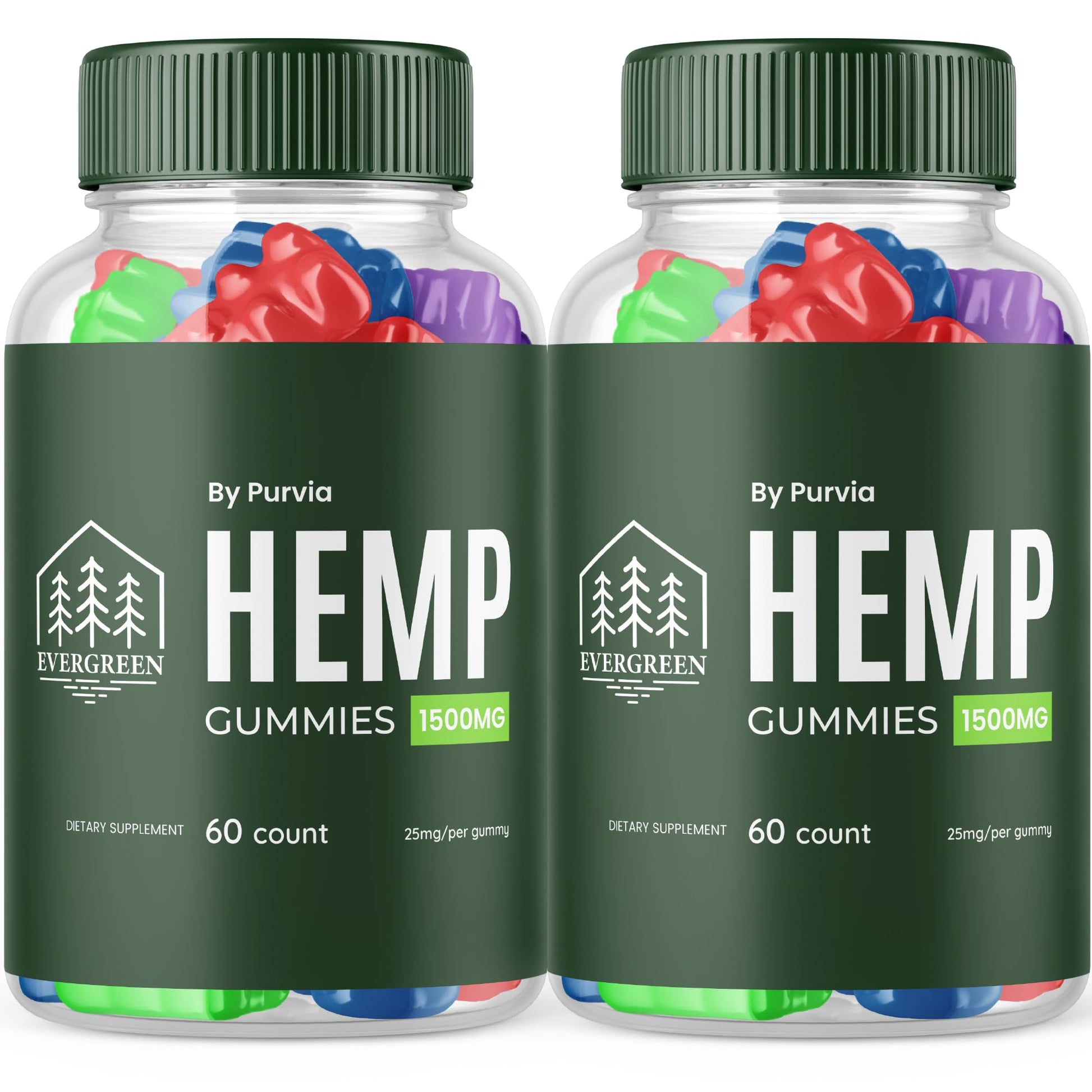 Purvia Evergreen Gummies, 120 Gummies