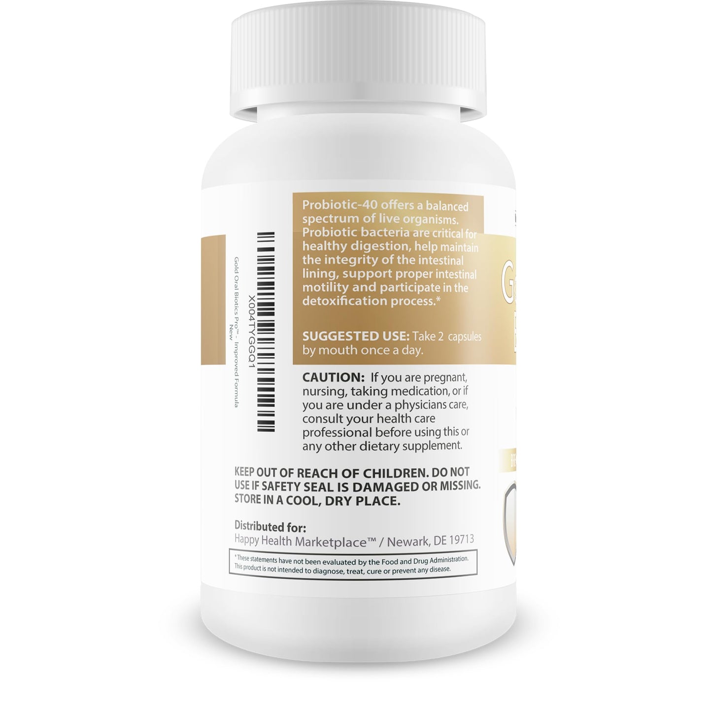 Happy Health Marketplace Gold Oral Biotics Pro Capsule 60 Count