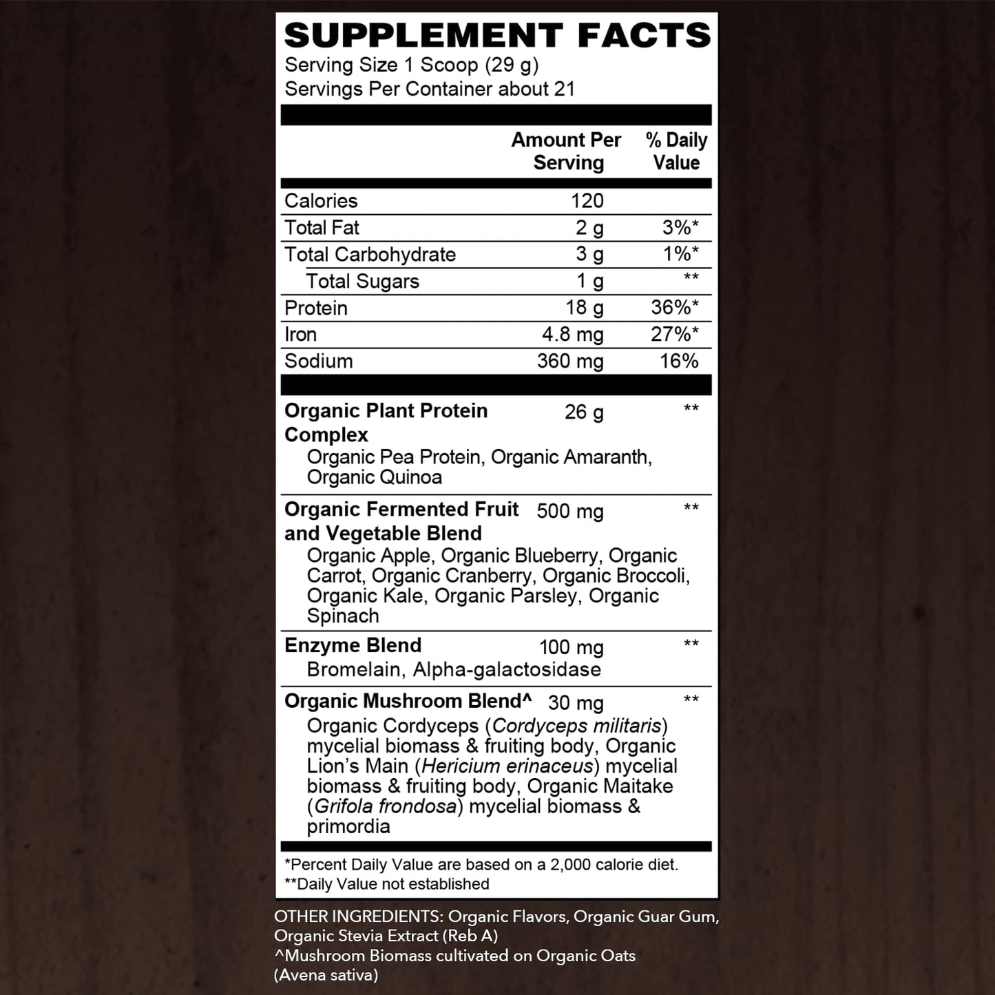 SOTRU Organic Vegan Protein Powder Vanilla, 18.5 oz