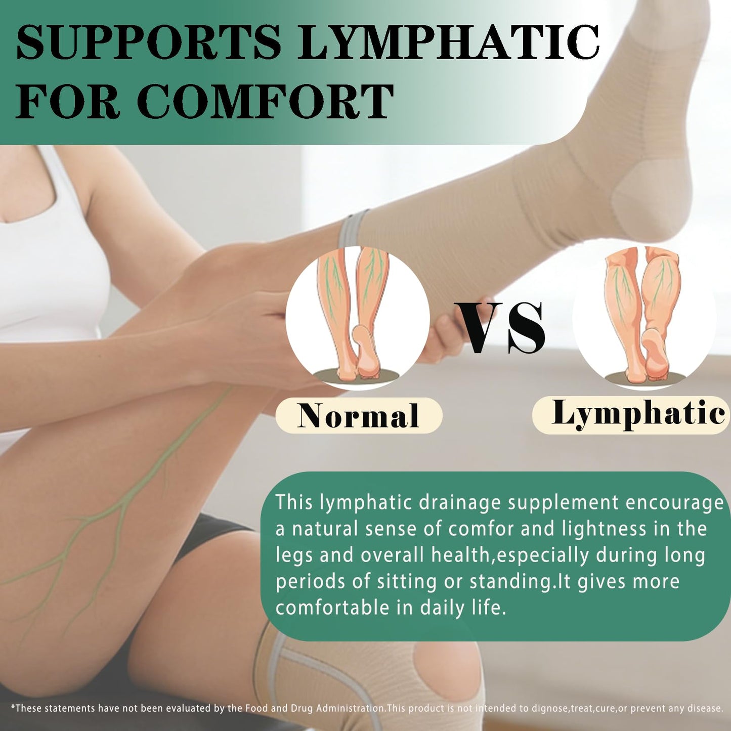 GHKALQ Lymphatic Drainage Supplements Capsules 120 Count