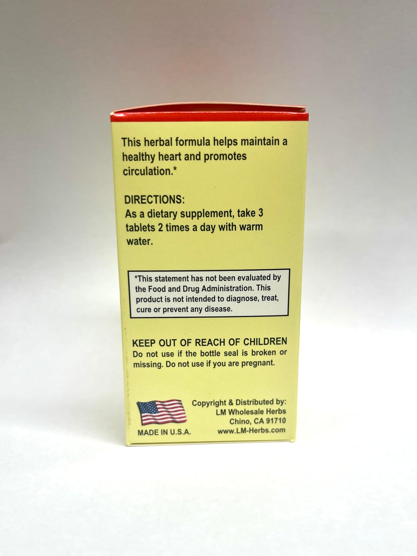 Unknown Healthy Heart Dan Shen Pian Herbal Supplement 500mg/each, 60 Tablets