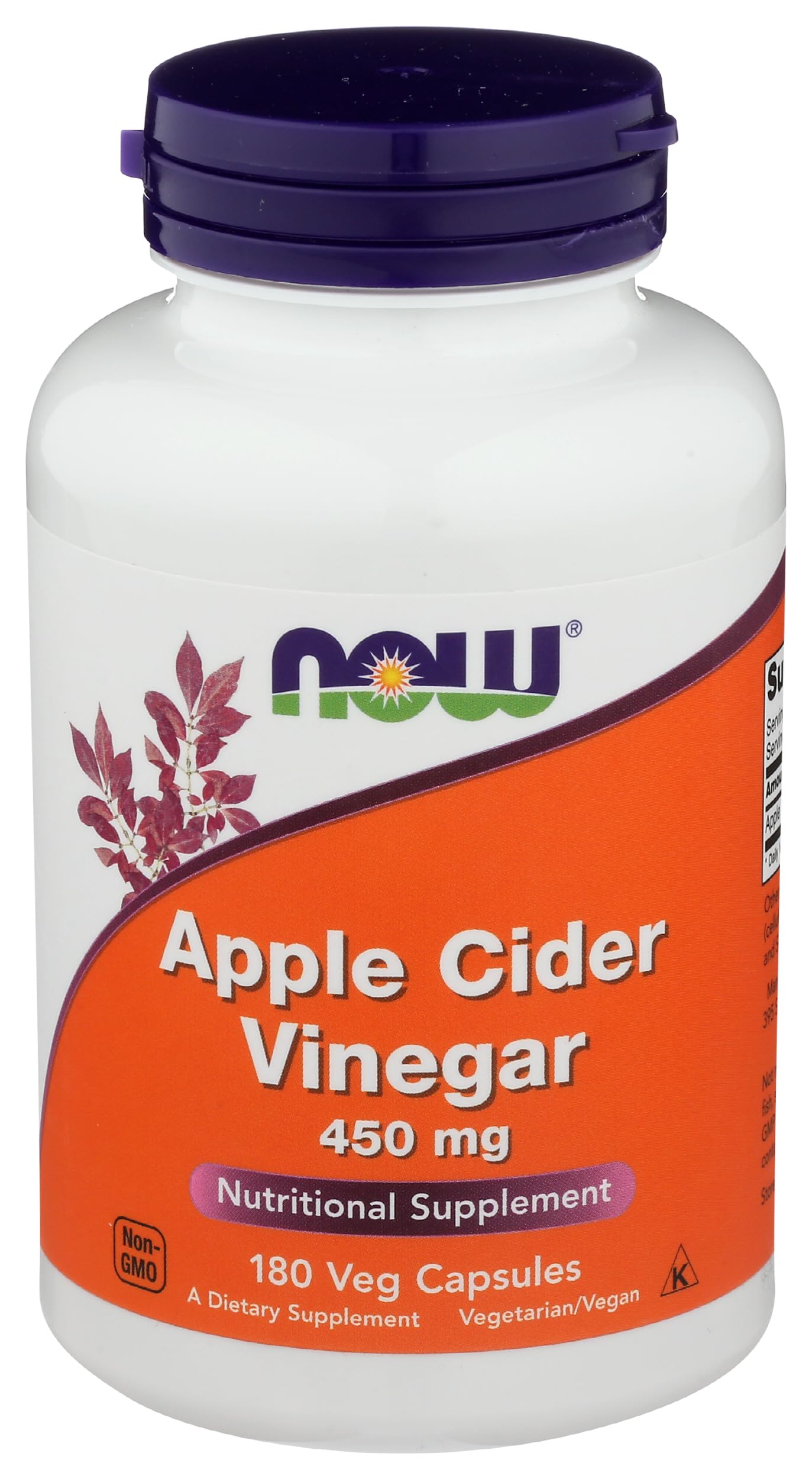 NOW Foods Cider Vinegar Diet 450Mg Capsules 180