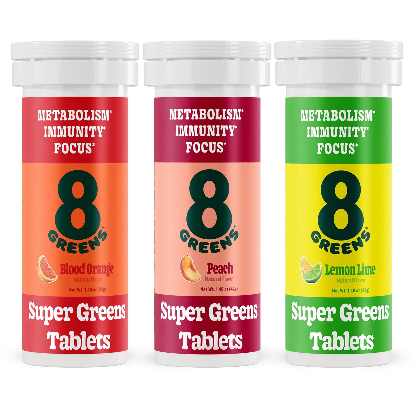 8G 8Greens Supergreens Effervescent Tablets, 30 Tablets