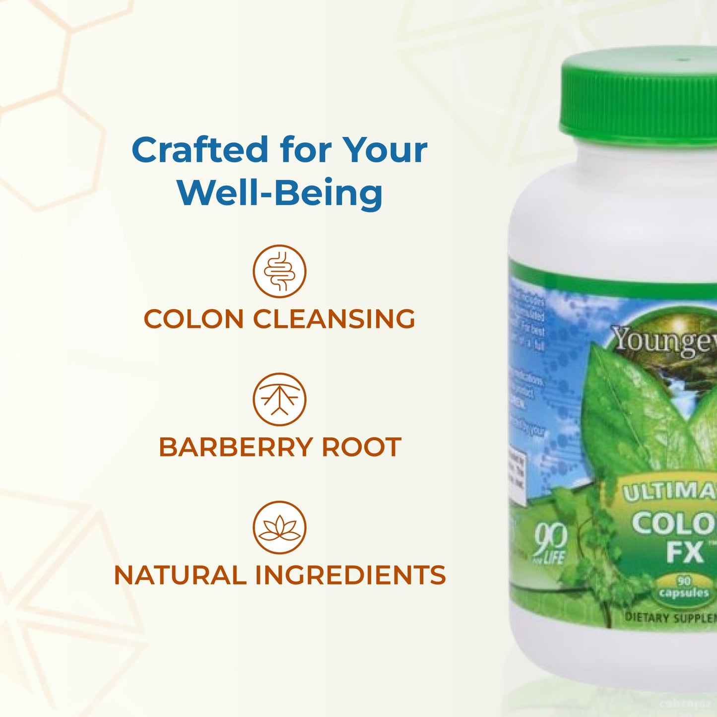 Youngevity Ultimate Colon FX Colon Cleanse & Digestive Support, 90 Capsules