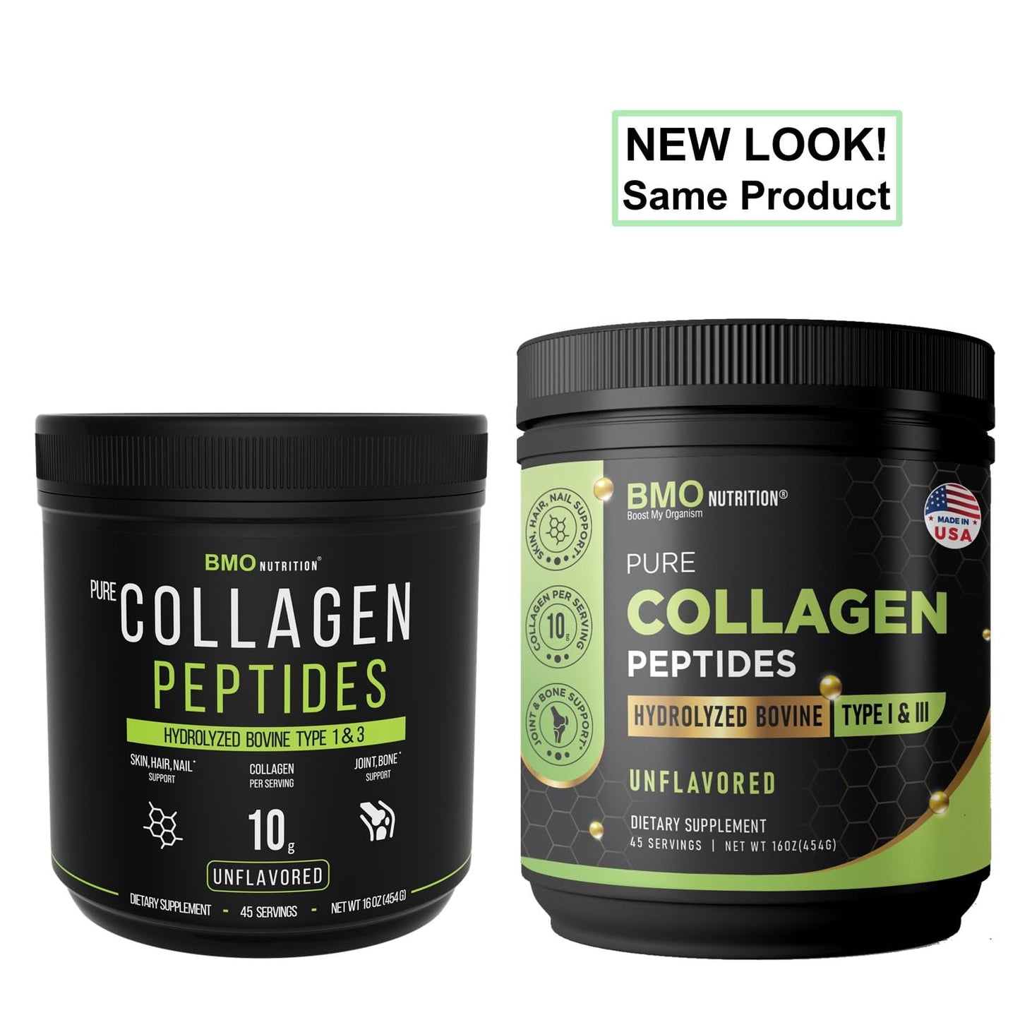 BMO Nutrition Pure Collagen Peptides Powder, 16 oz