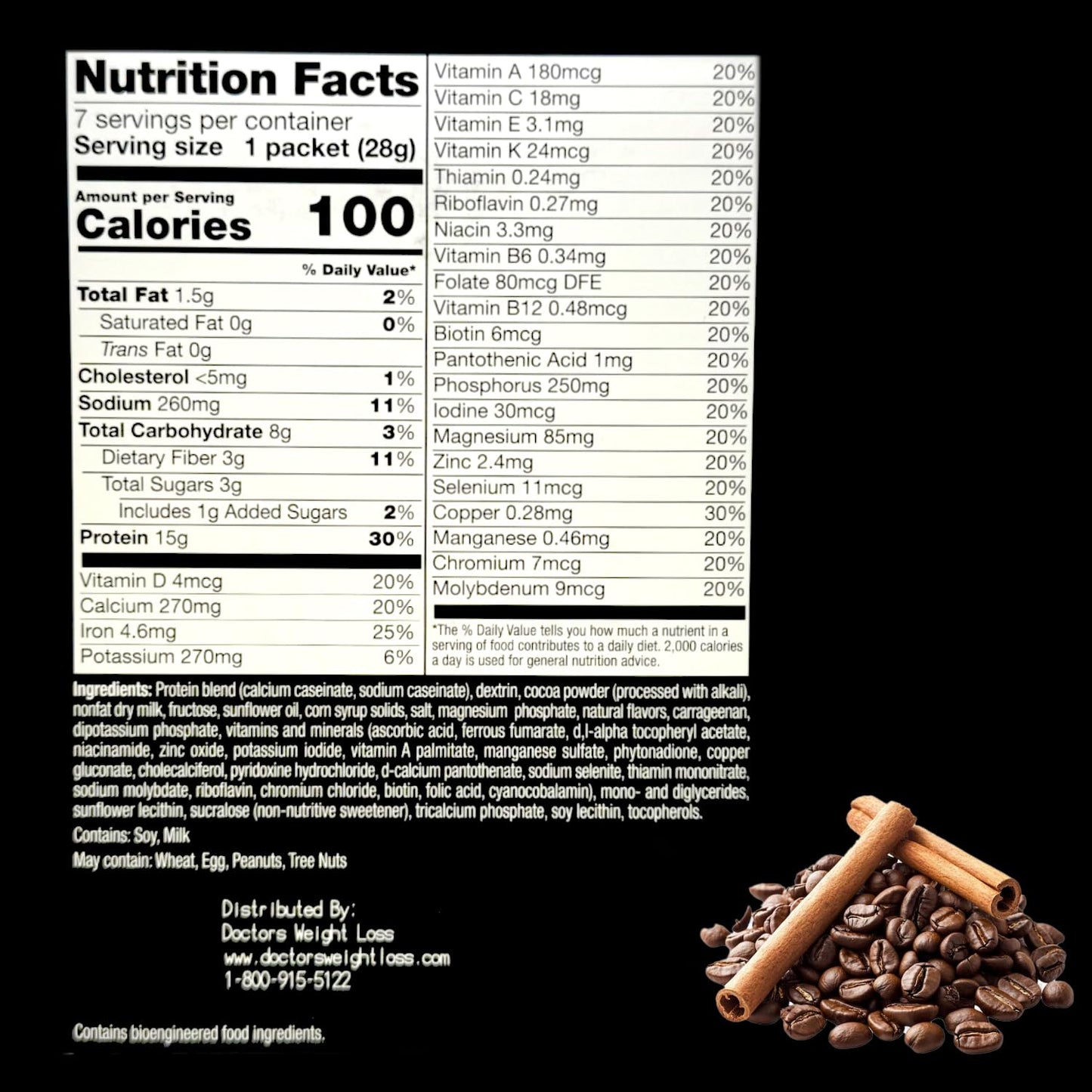 ProtiWise High Protein Shake & Pudding Mix Mocha Flavor Powder, Pack of 7