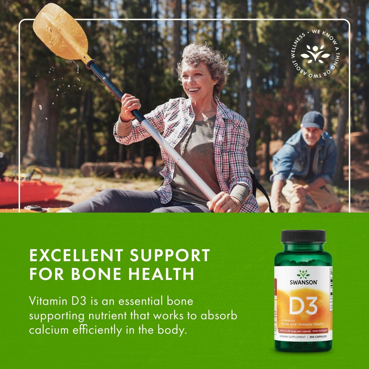 Swanson Vitamin D3 1000 IU Capsules 250 Count