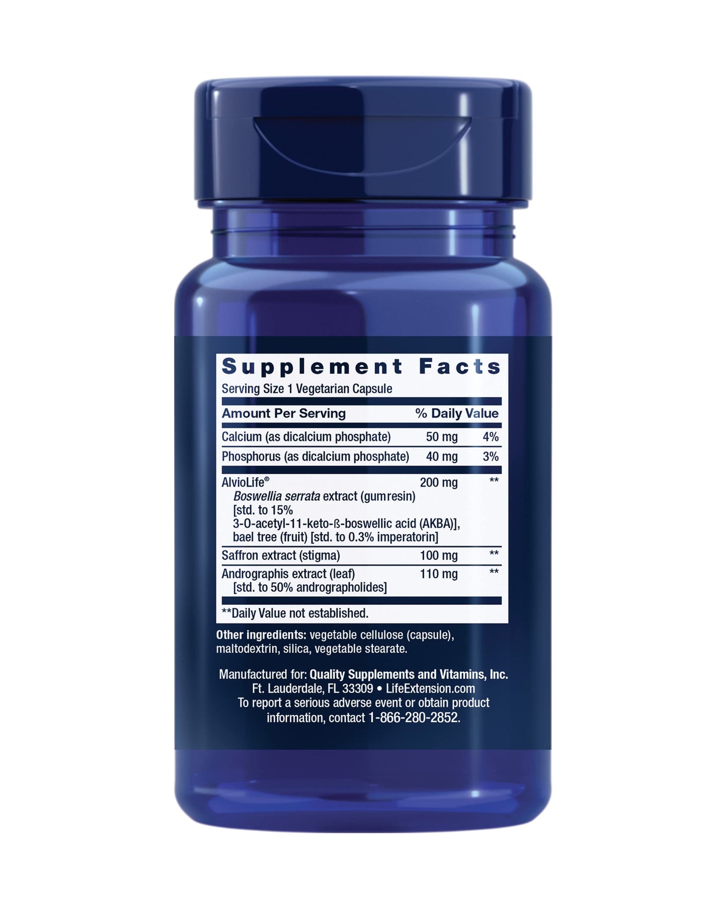 Life Extension Healthy Lungs Respiratory Supplement Lung Protection Boswellia Serrata Saffron Extract Once-Daily Gluten Free Non-GMO Vegetarian 30 Capsules