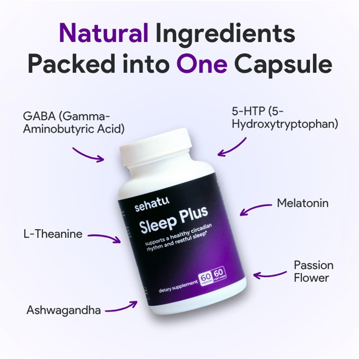 SEHATU Sleep Plus Capsule, 60 Count