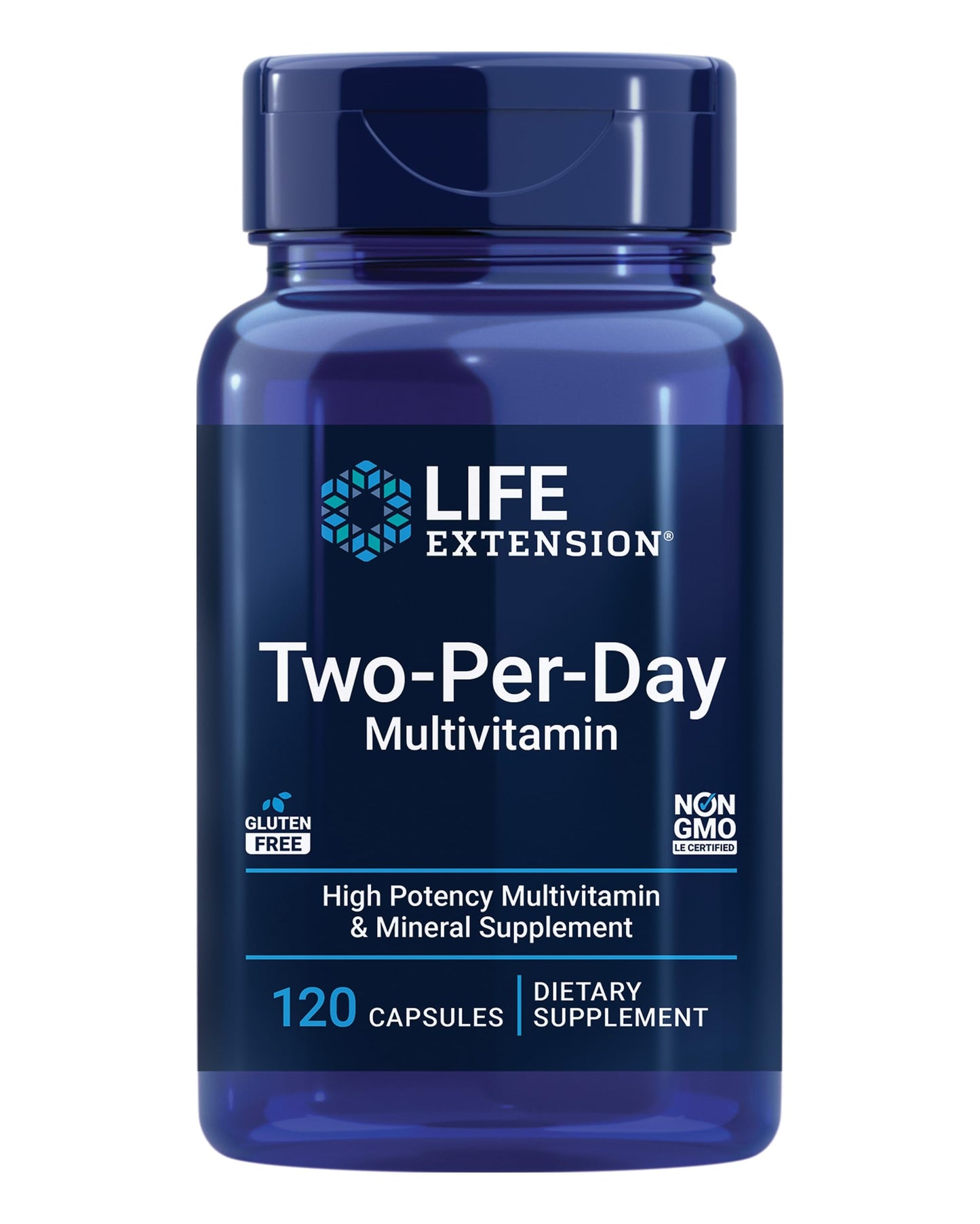 Life Extension Two-Per-Day Multivitamin, 120 Capsules