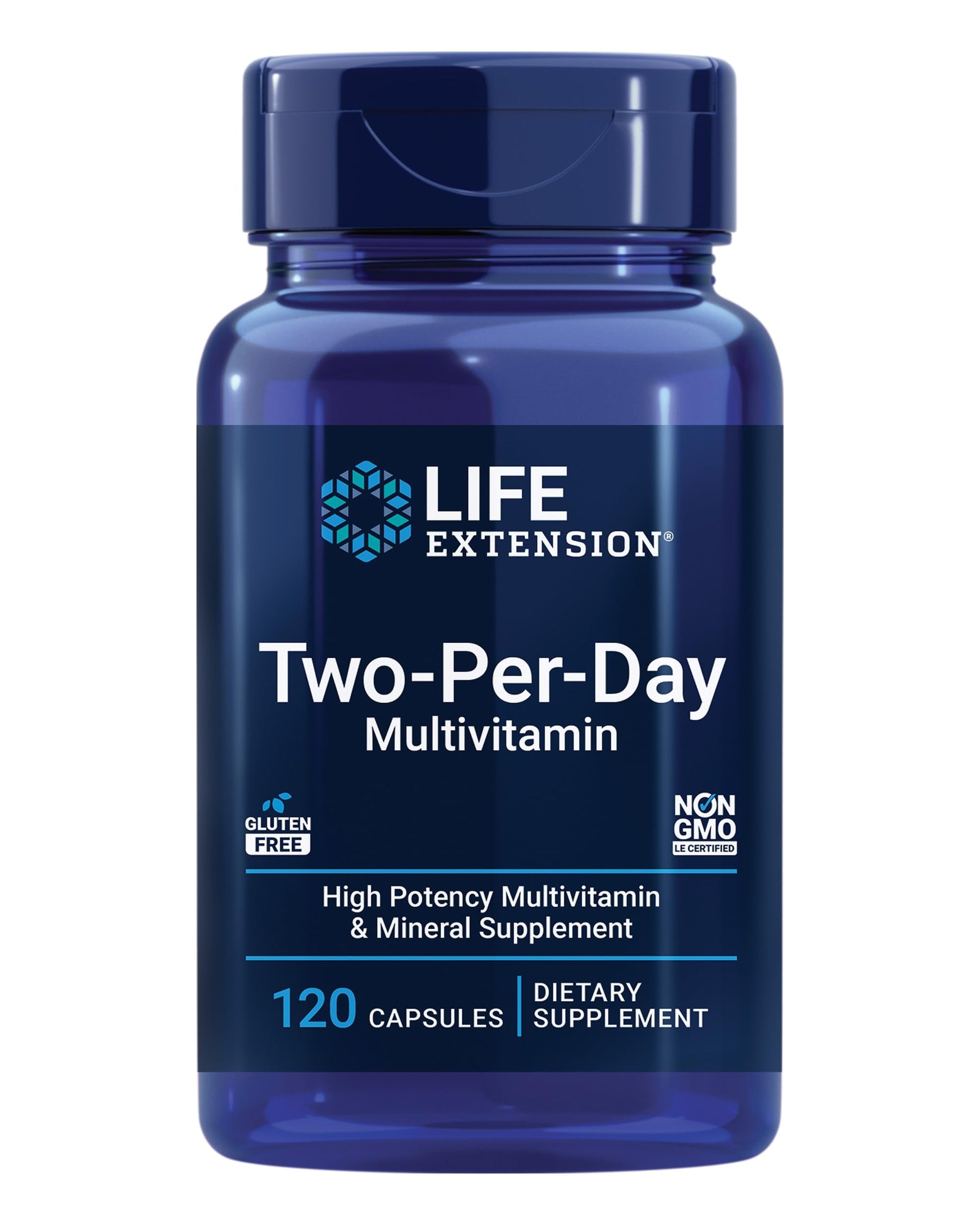 Life Extension Two-Per-Day Multivitamin, 120 Capsules
