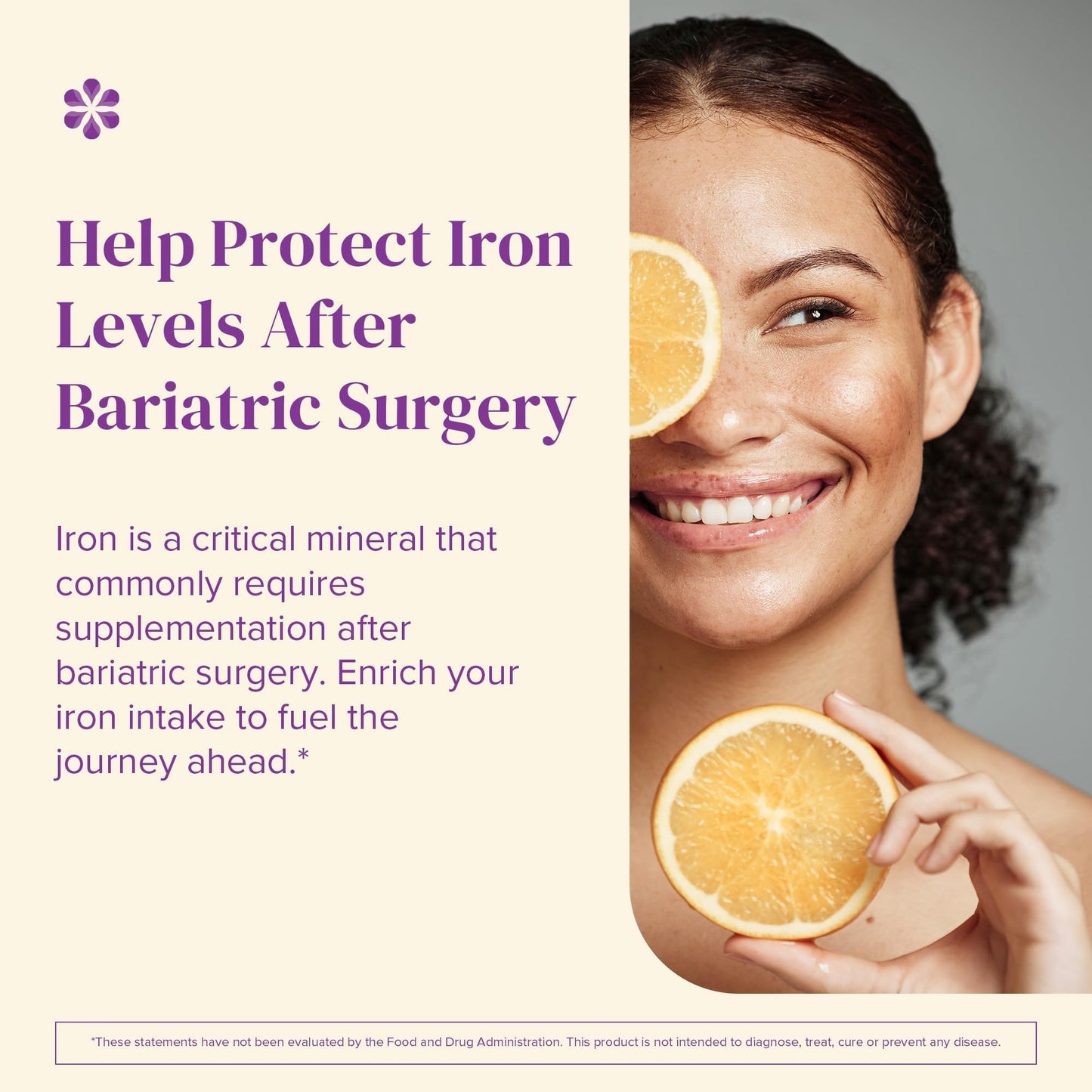 BariMelts Iron with Vitamin C Fast-Dissolving Tablets, Sugar-Free, Natural Orange Flavor, 270 Tablets