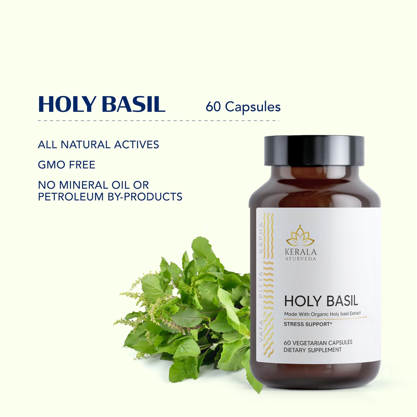 Kerala Ayurveda Holy Basil Tulsi Extract Capsules 1 Capsule