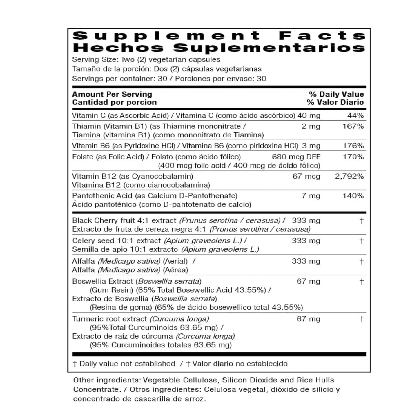 Bio Nutrition Gout Out 480 Capsules