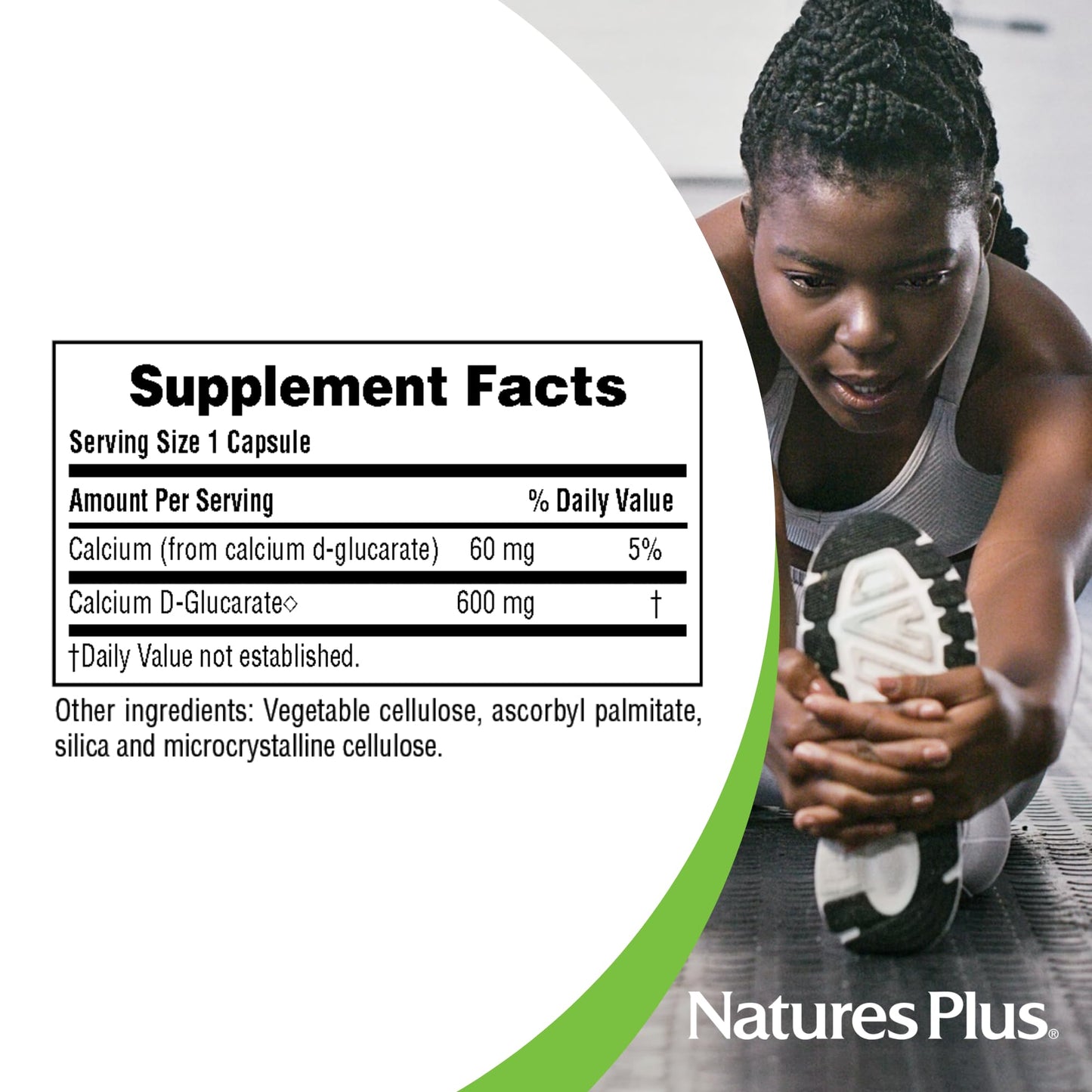 NaturesPlus PRO Calcium D-Glucarate (CDG) 600 mg, 90 Capsules