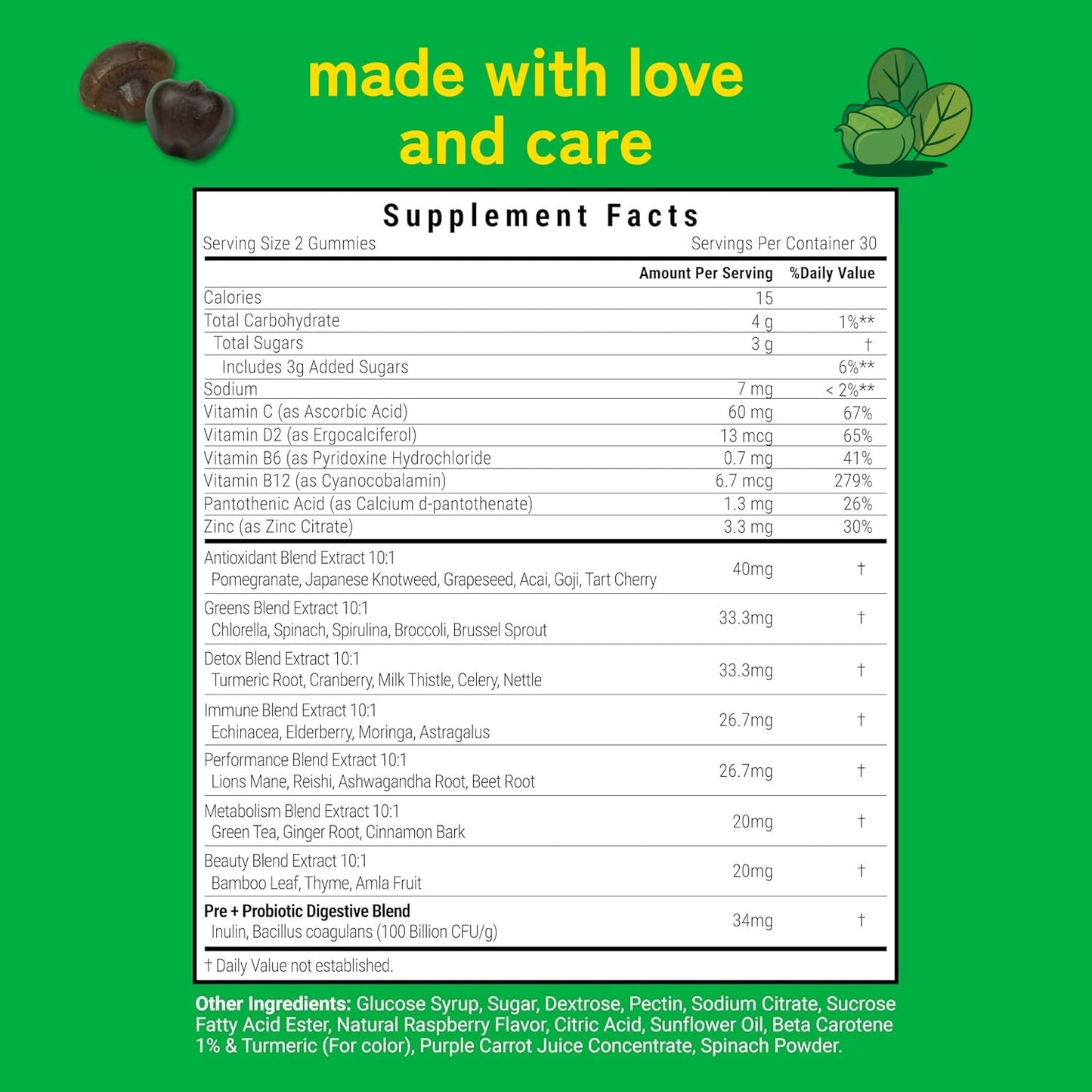 Kwala Nutrition Super Greens Gummies 60 Gummies