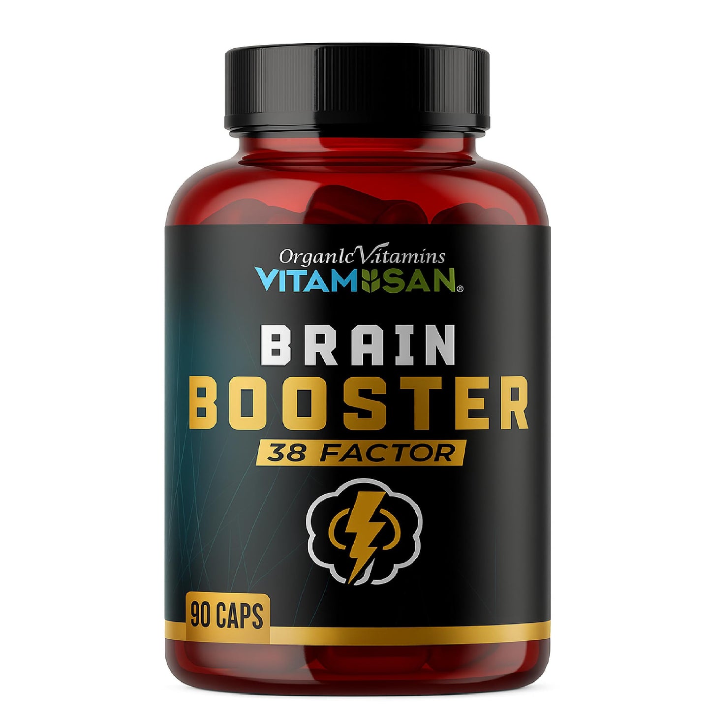 VITAMISAN Brain Booster 38 Factor Capsules, 90 Count