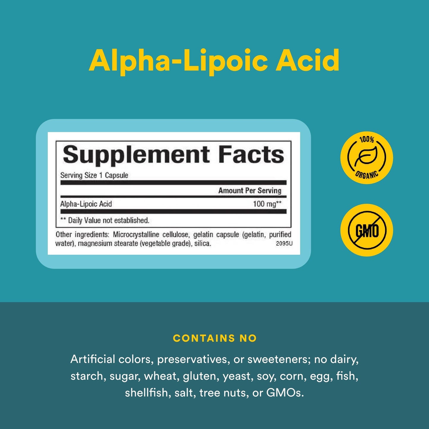 Natural Factors Alpha-lipoic Acid 100mg Capsules, 60 Capsules